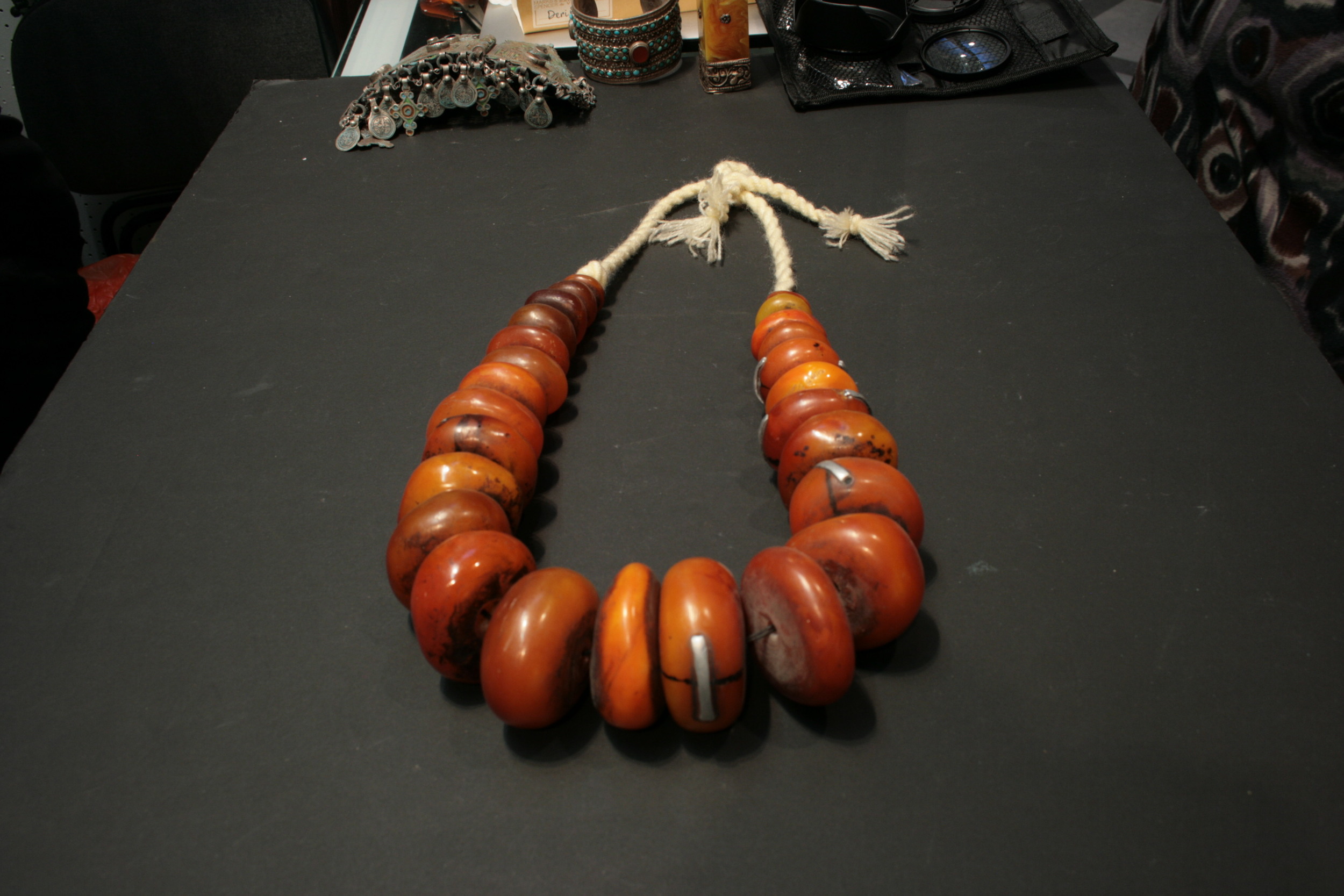 Old African copal necklace