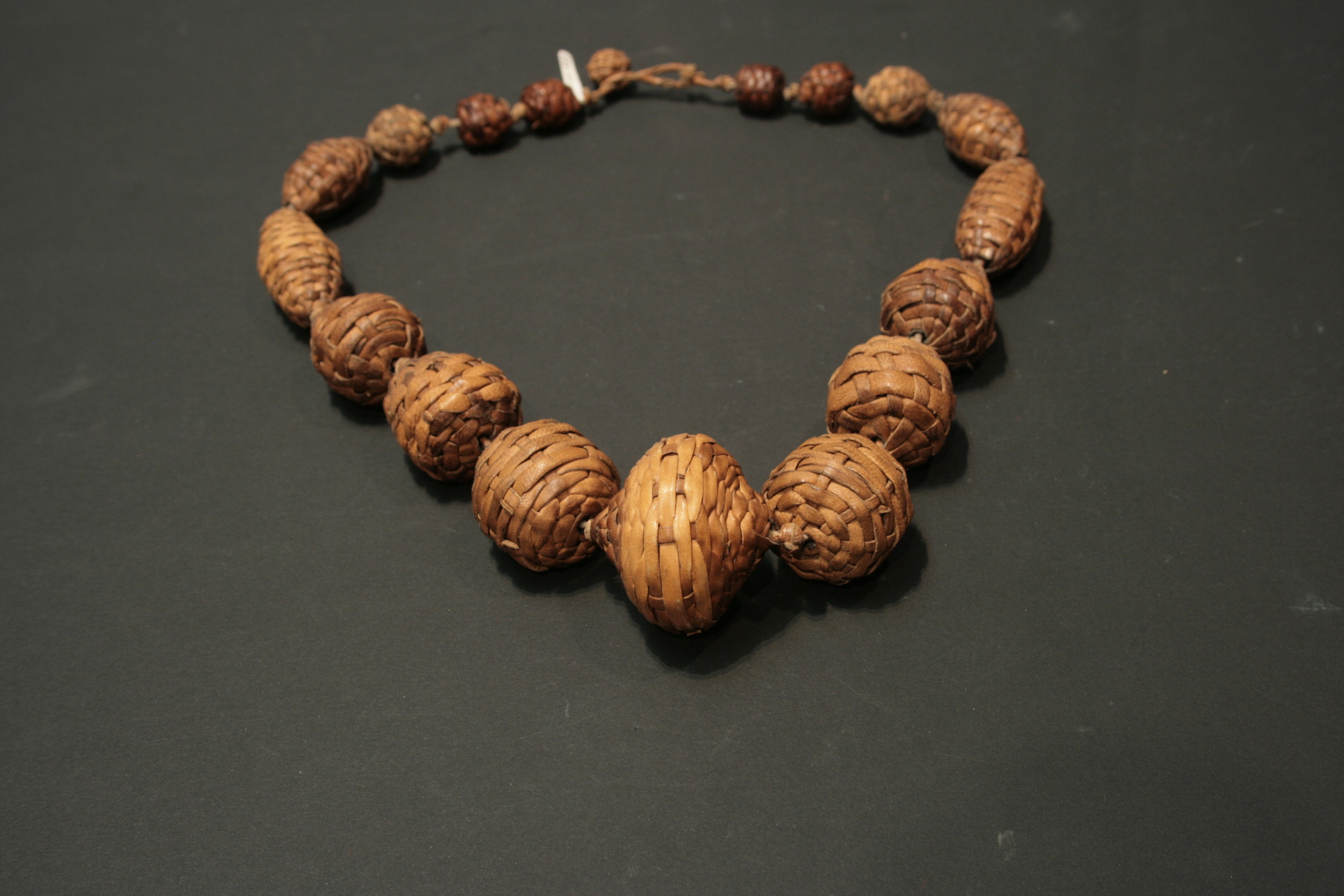 Leather weaved necklace from Mali
