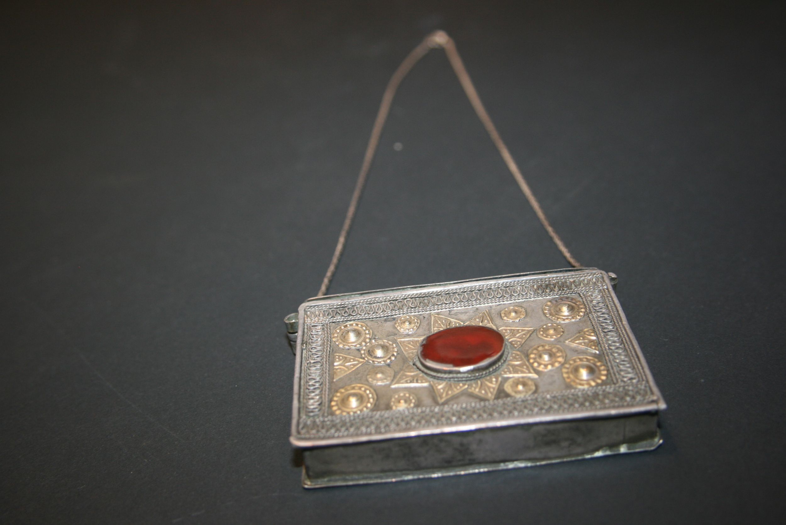 Old Yamood Turkman Amulet box pendant