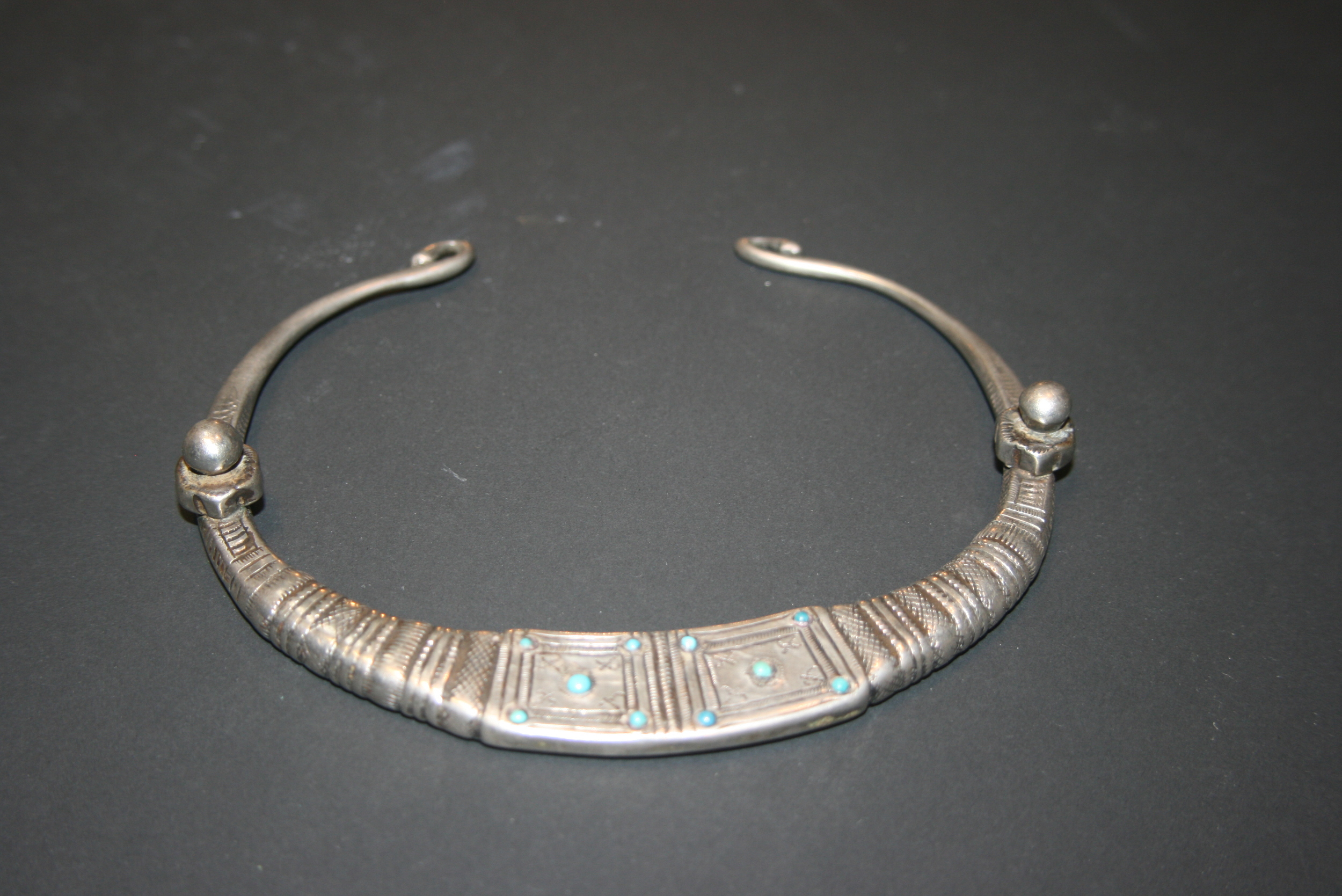 Old 19th century silver necklace from balochistan