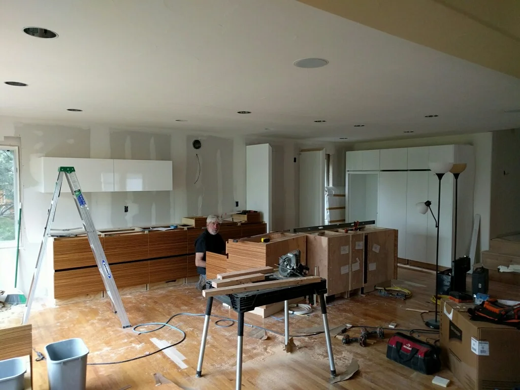 The kitchen starting to come together...