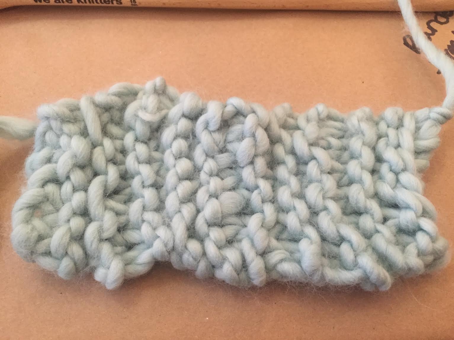 Three hours into Knitting Boot Camp...