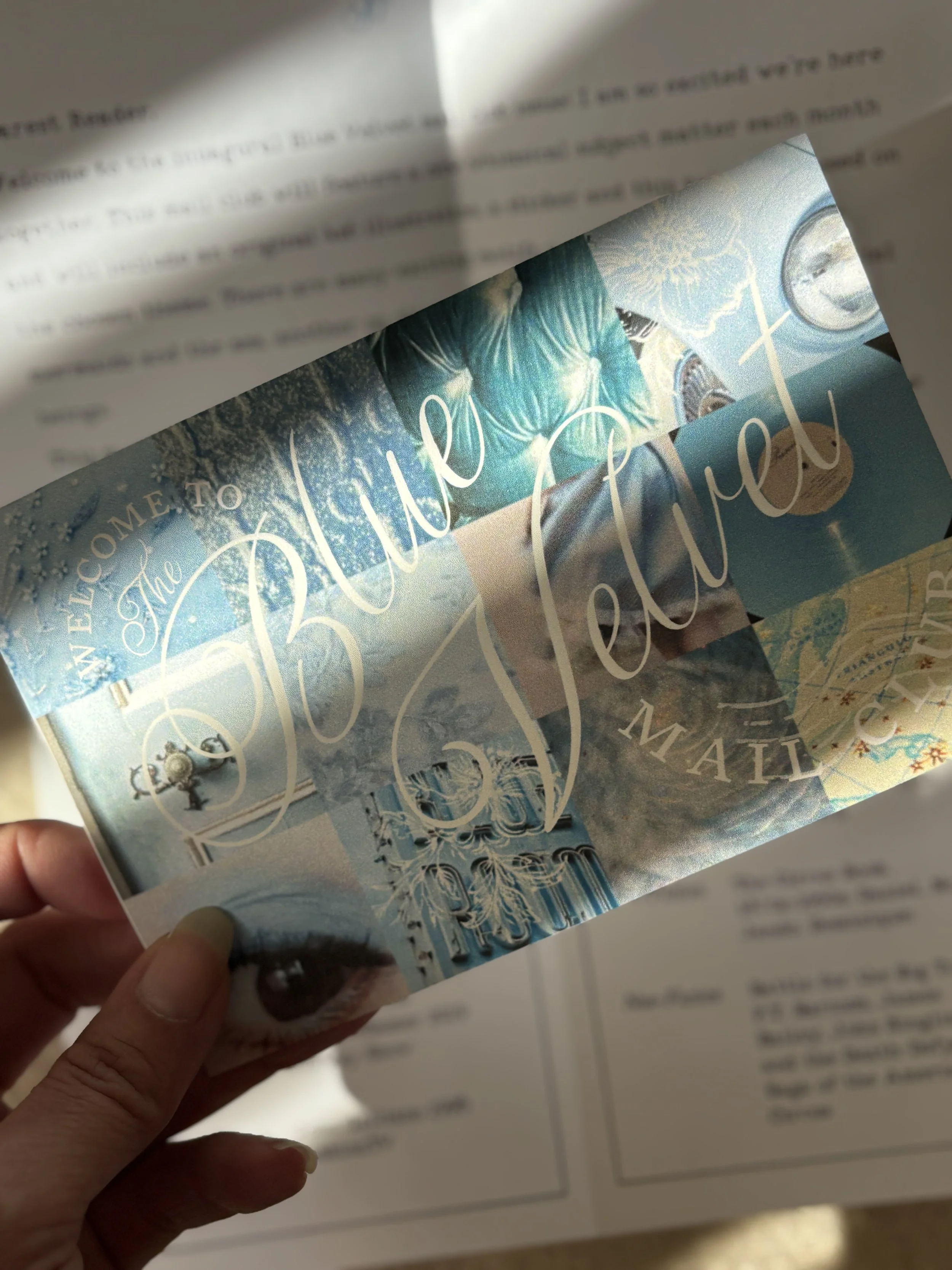 Blue Velvet Snail Mail Club