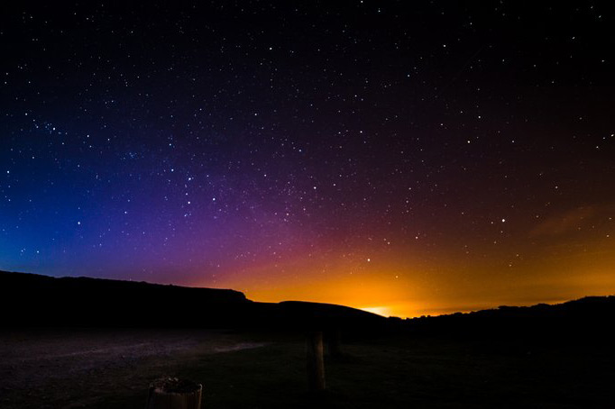Light pollution from near by cities can make it very difficult to photograph the milky way.
