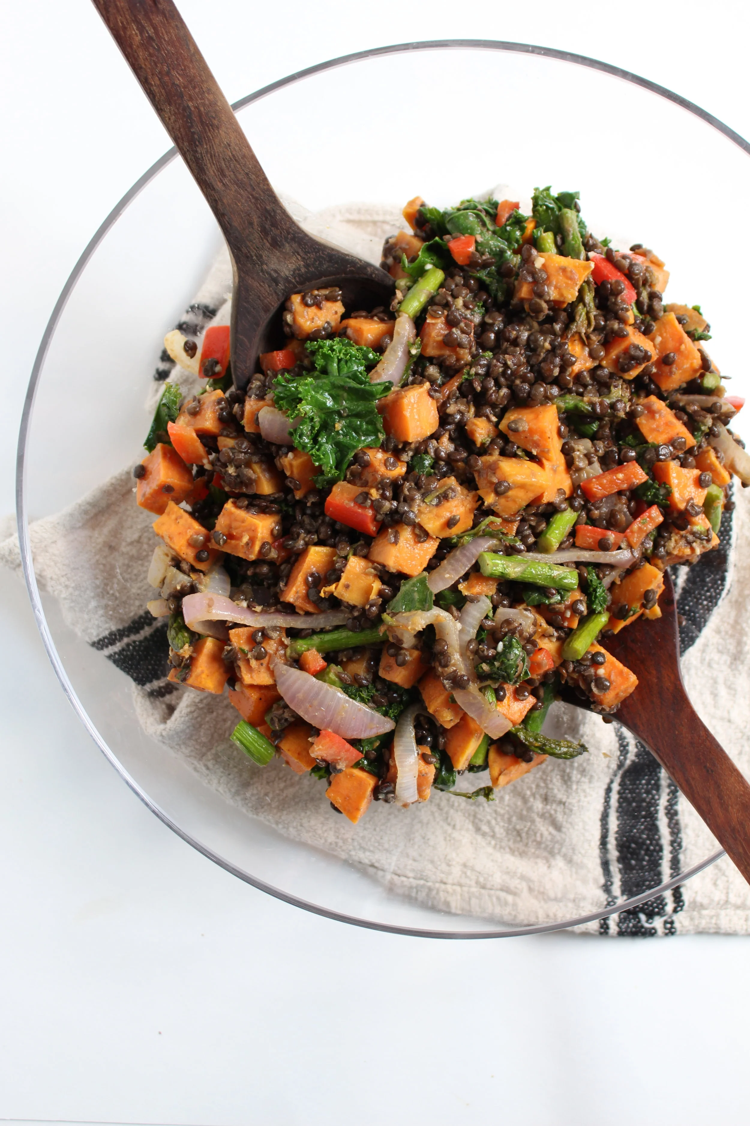 Roasted Sweet Potato & Lentil Salad 