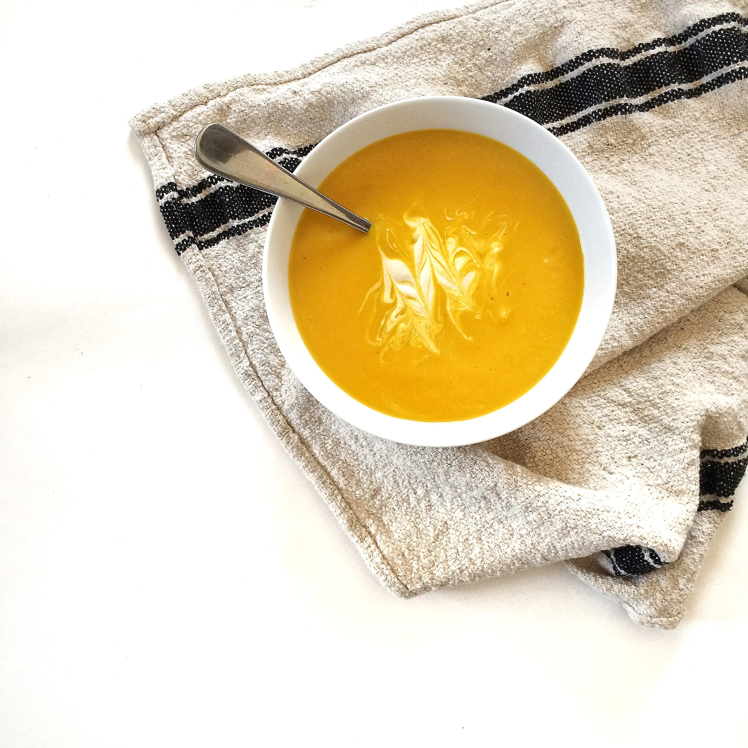 Creamy Butternut Squash Chickpea Bisque