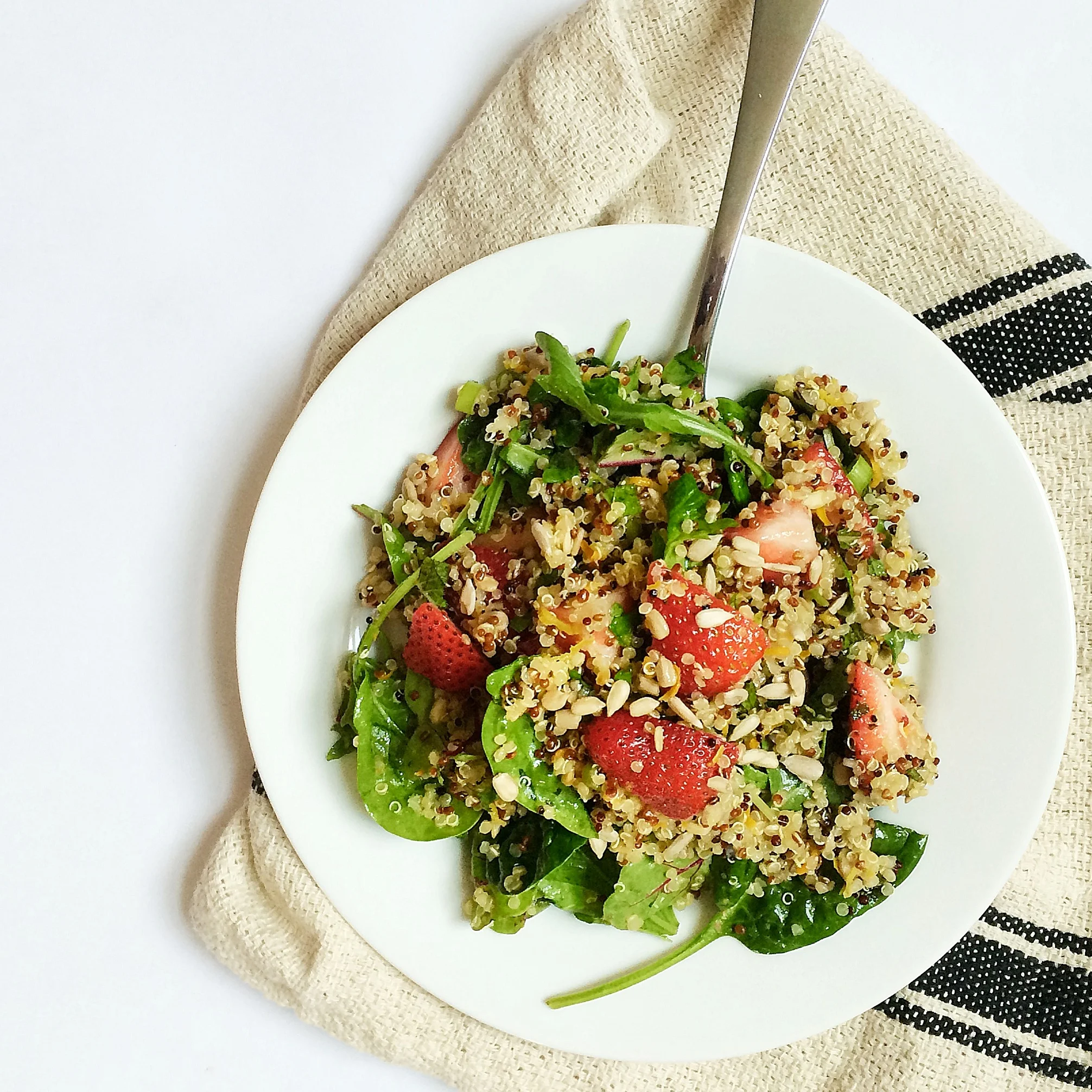 Strawberry Quinoa Salad with Zesty Orange Vinaigrette 