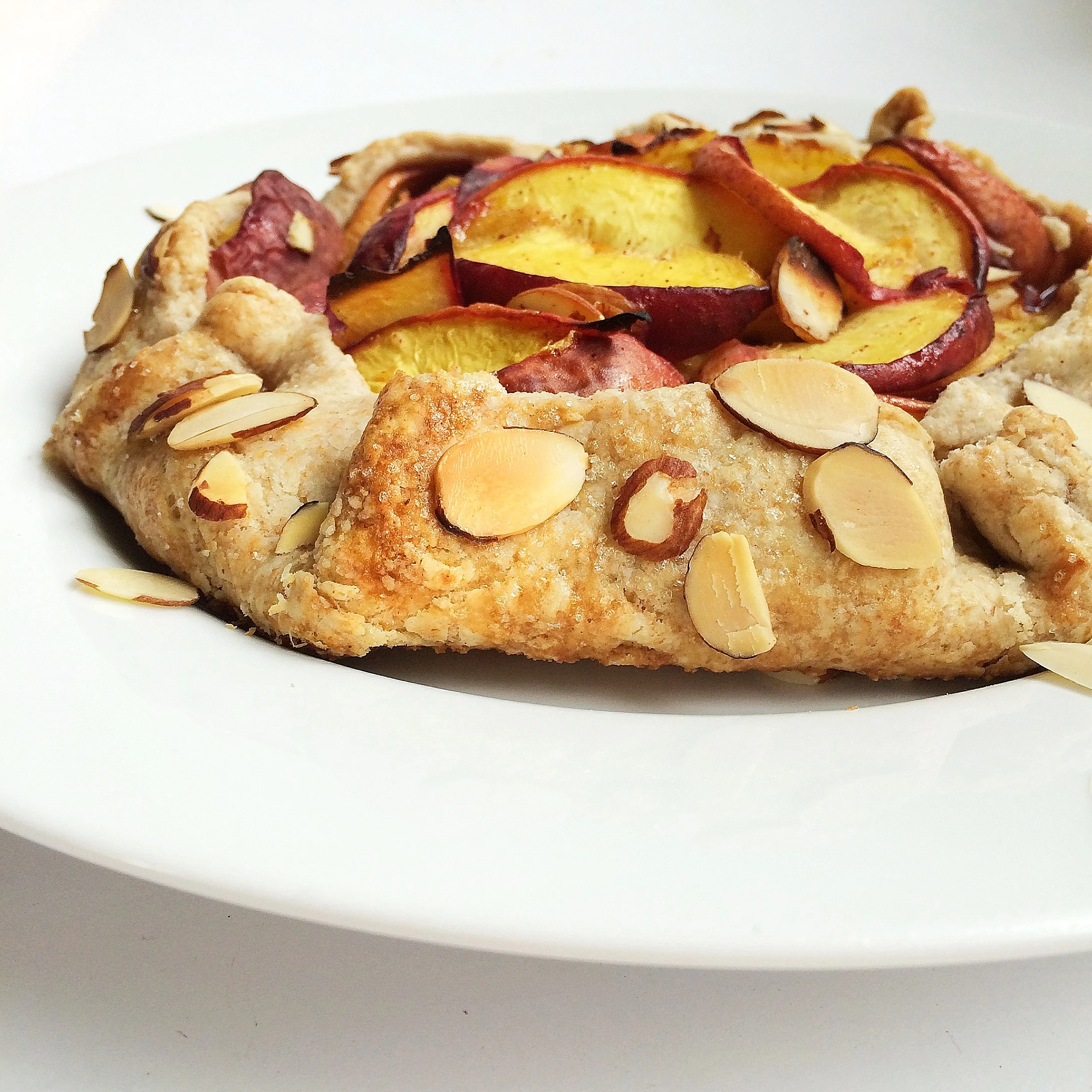 Peach Almond Vegan Galette