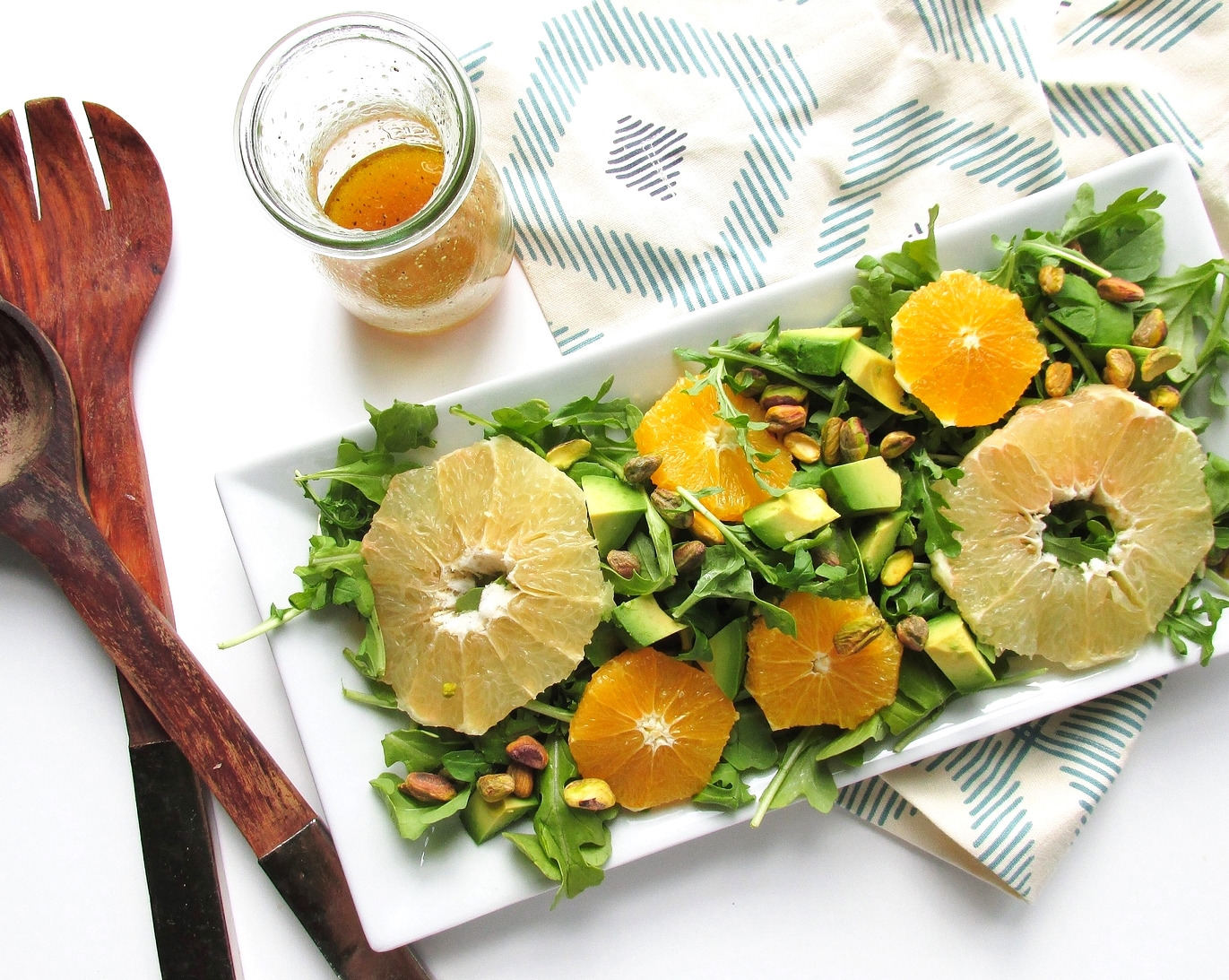 Citrus Arugula Salad with Maple Vinaigrette 