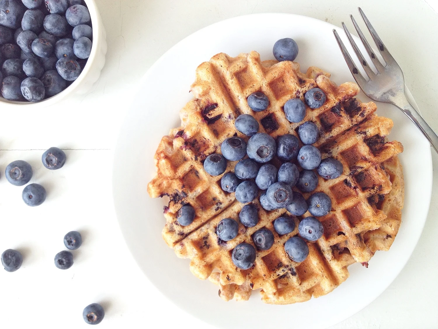 Blueberry Lemon Waffles 