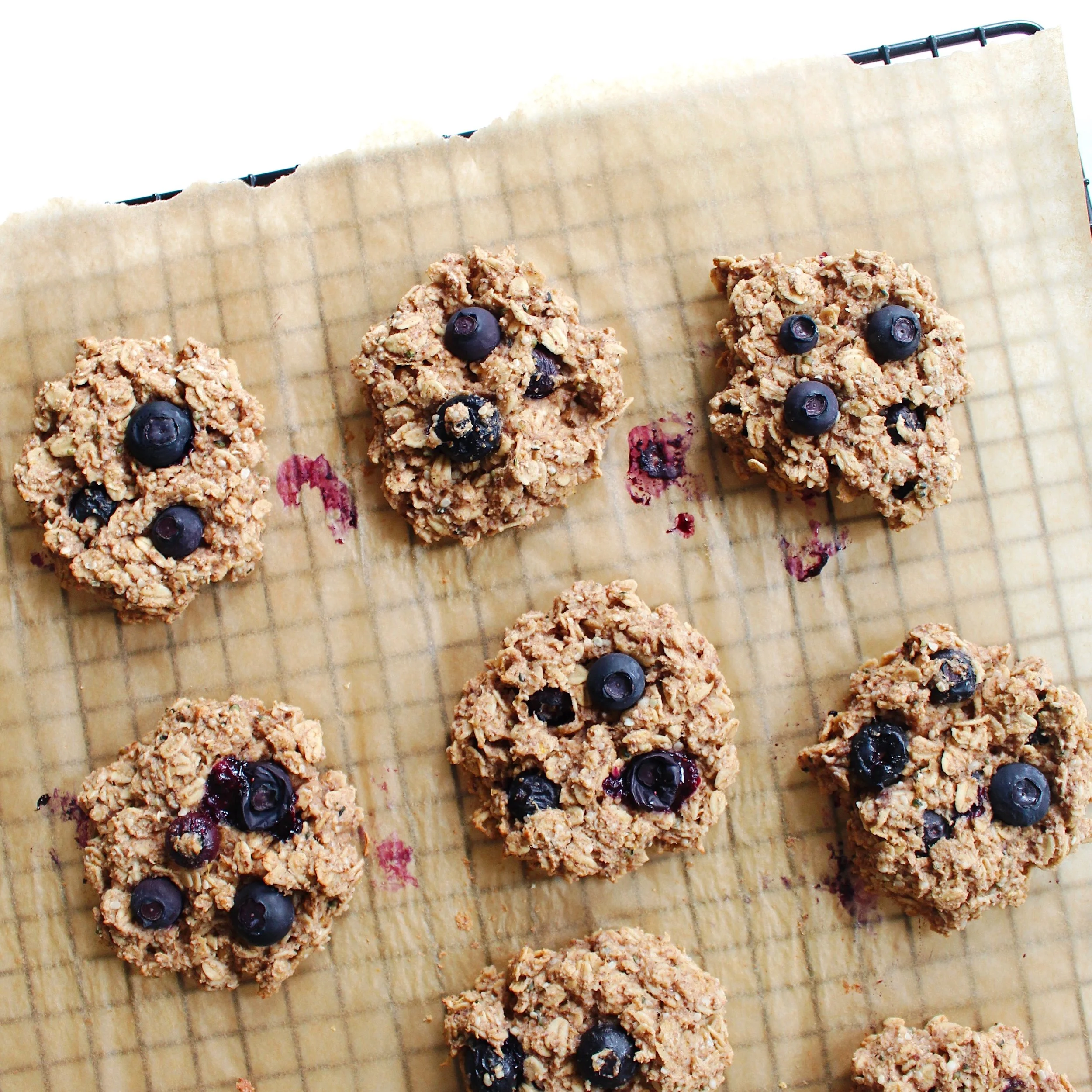 Blueberry Lemon Breakfast Cookies 