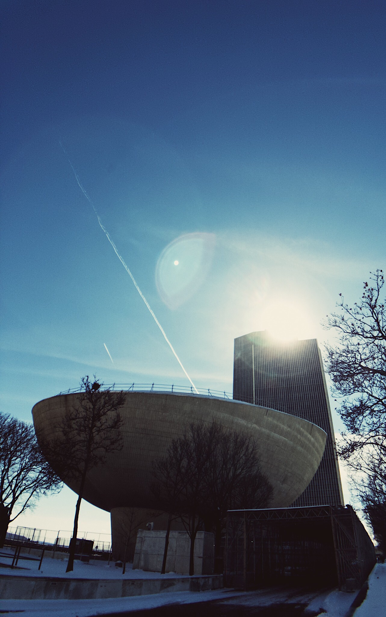 The Egg and Corning Tower