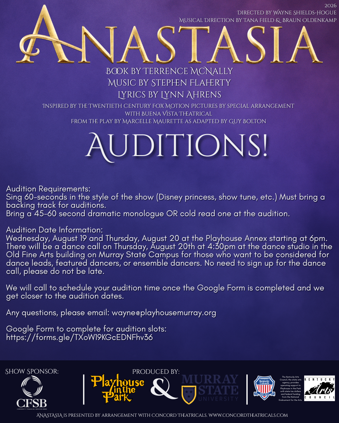 Anastasia Auditions
