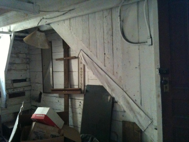funky part 2, west wall, now the entry door