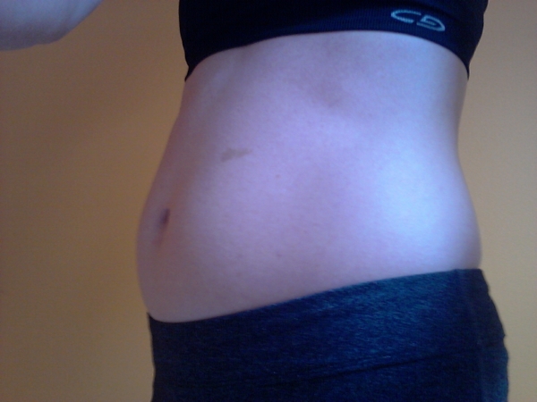 Pump me up on a bunch of grains, nuts and apples and I look five months pregnant, easy.