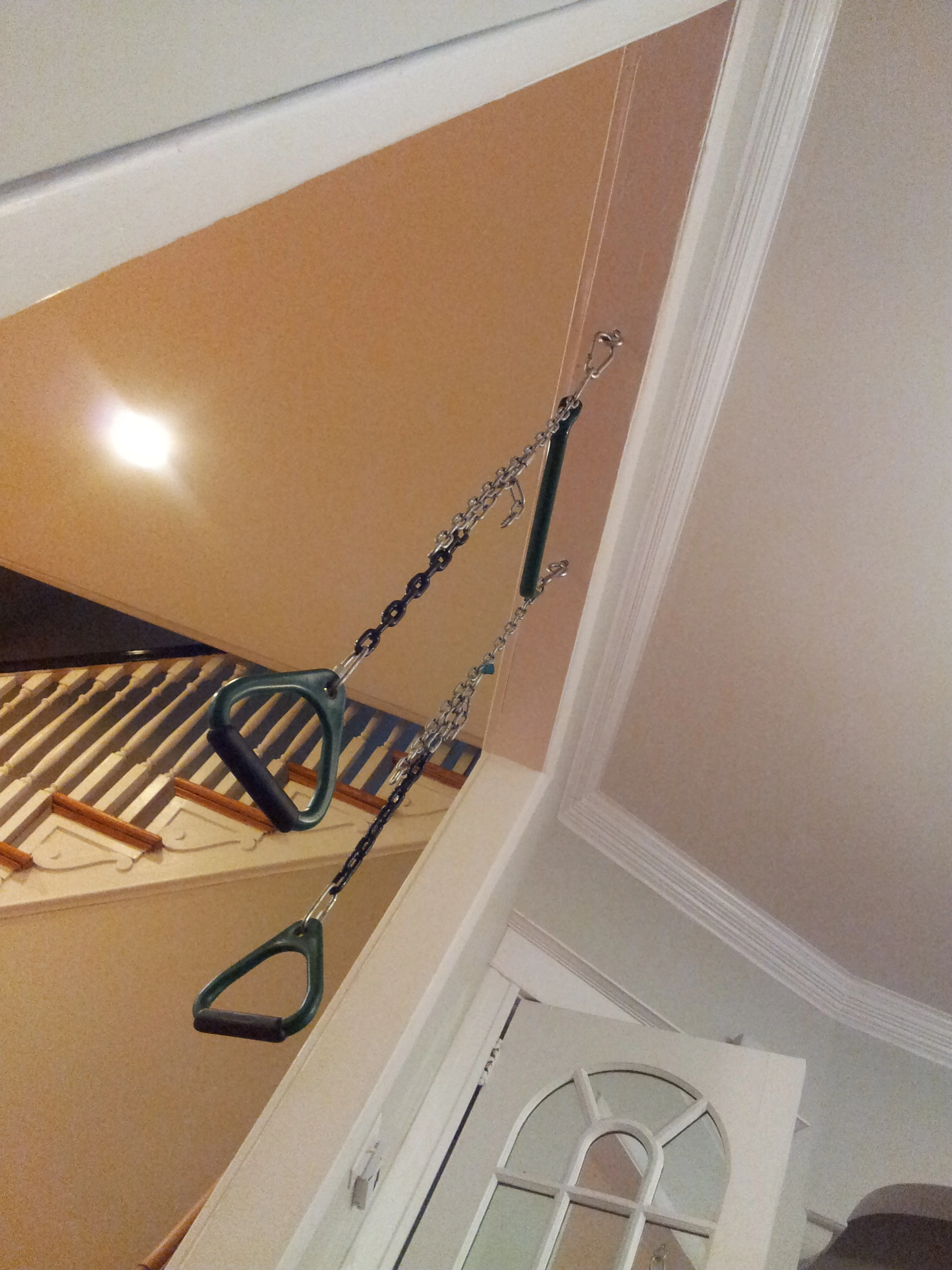 Easy to hang, inexpensive and adjustable.