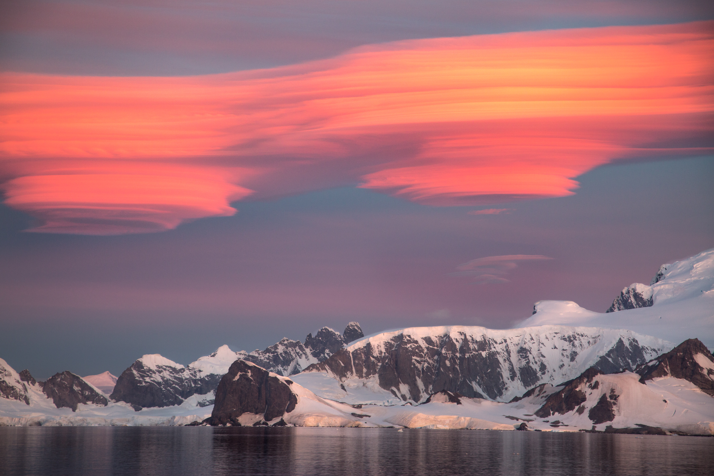  Lenticular Clouds, Gerlache Strait. Antarctica 