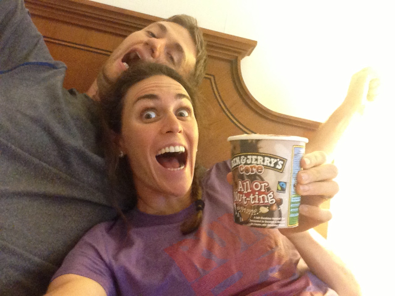 Who says you can't have ice cream pre race? 