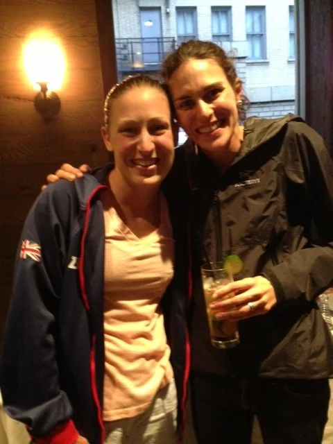 Jodie bought ME a drink....love how nice all of the triathletes are! Thanks, Jodie. Congrats on an amazing year
