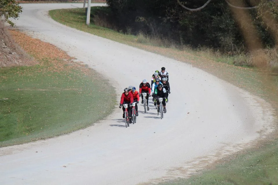 This is the pack I ended up riding with for most of the ride. The Filthy 50 was super fun! 