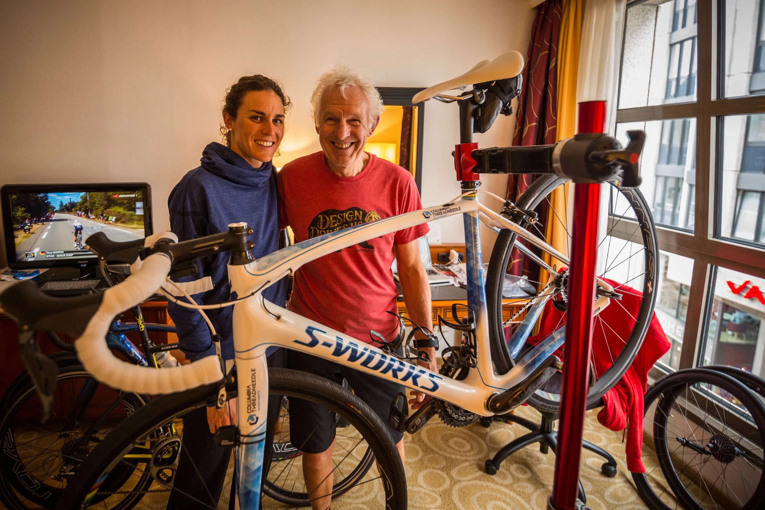 This is Sandy, who has been working on my bikes for the past four years. He always makes sure it is race ready! Photo thanks to Etienne VanRensburg