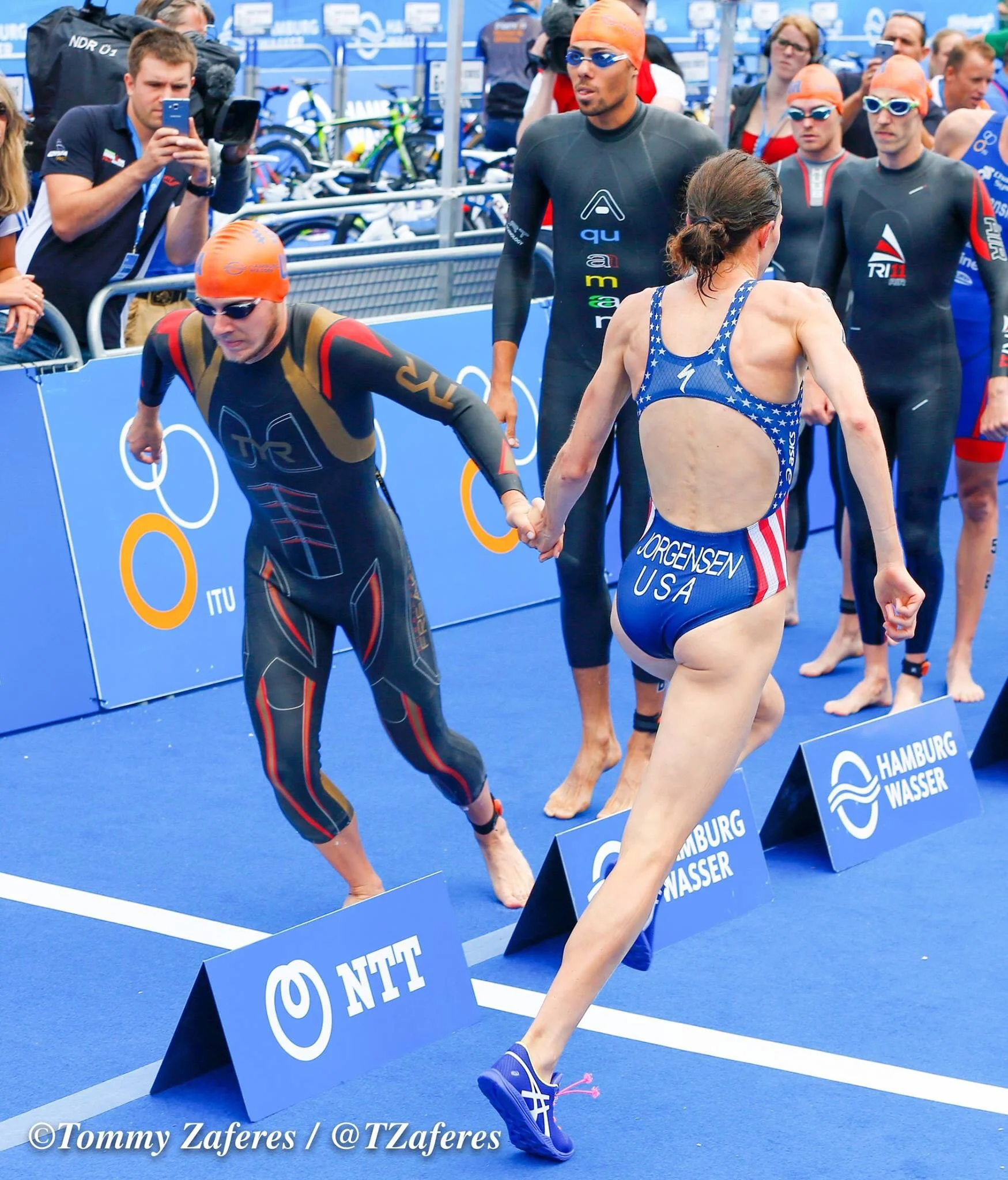 An epic race by Ben put team USA in a commanding lead. Photo thanks to Tommy Zaferes