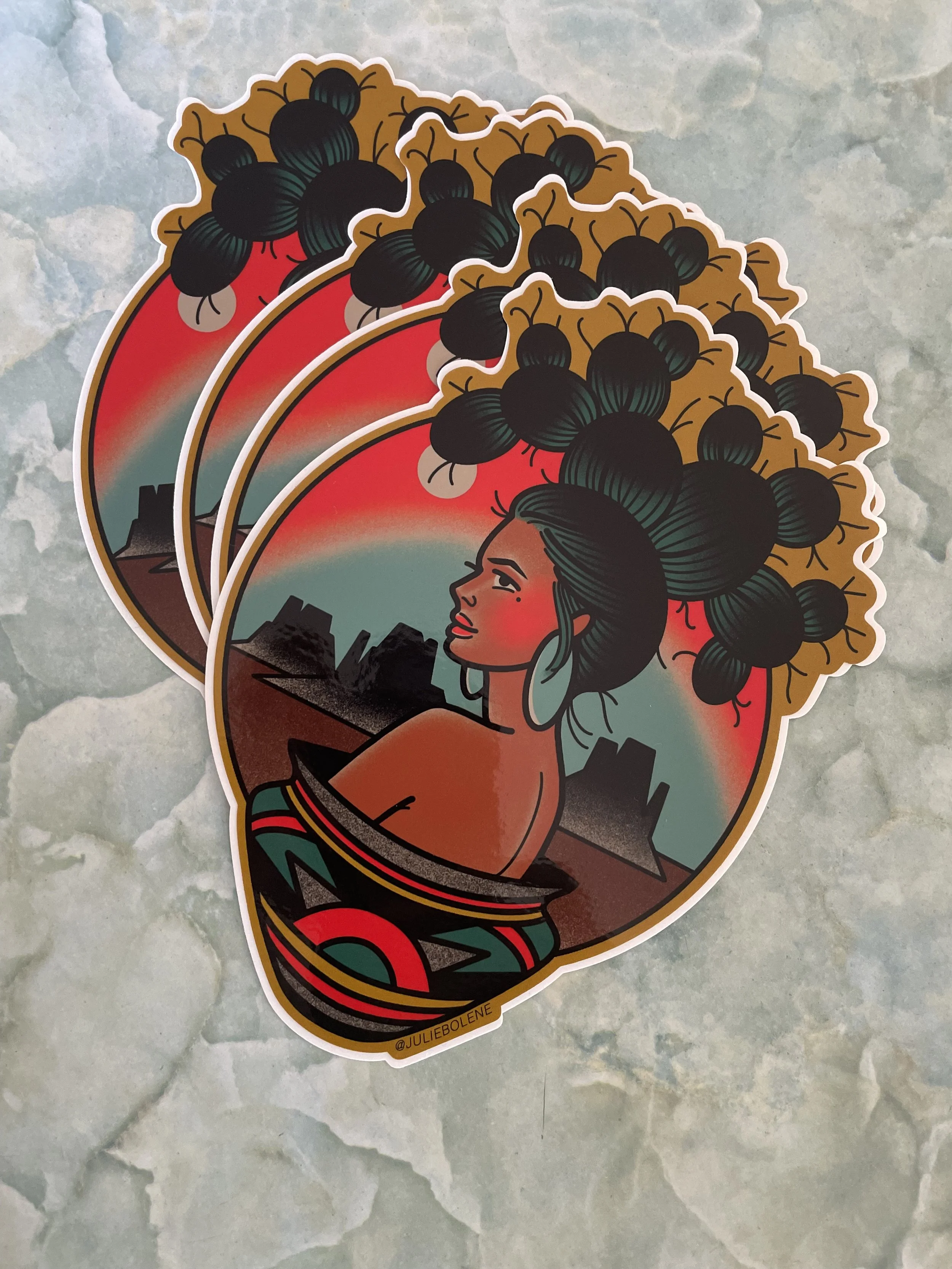 Desert Cactus Babe Sticker 6”