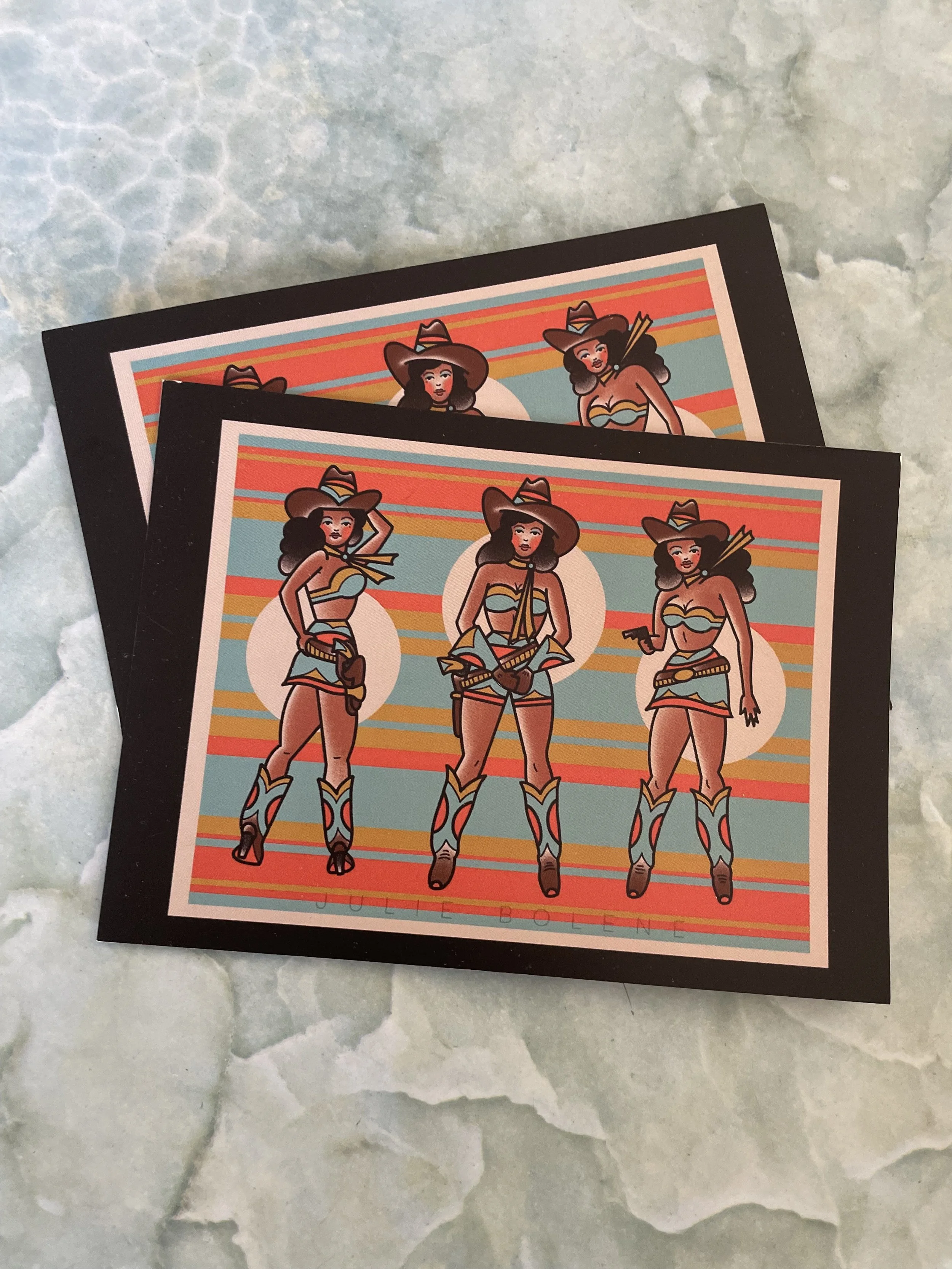 Cowgirl Magnets 5”