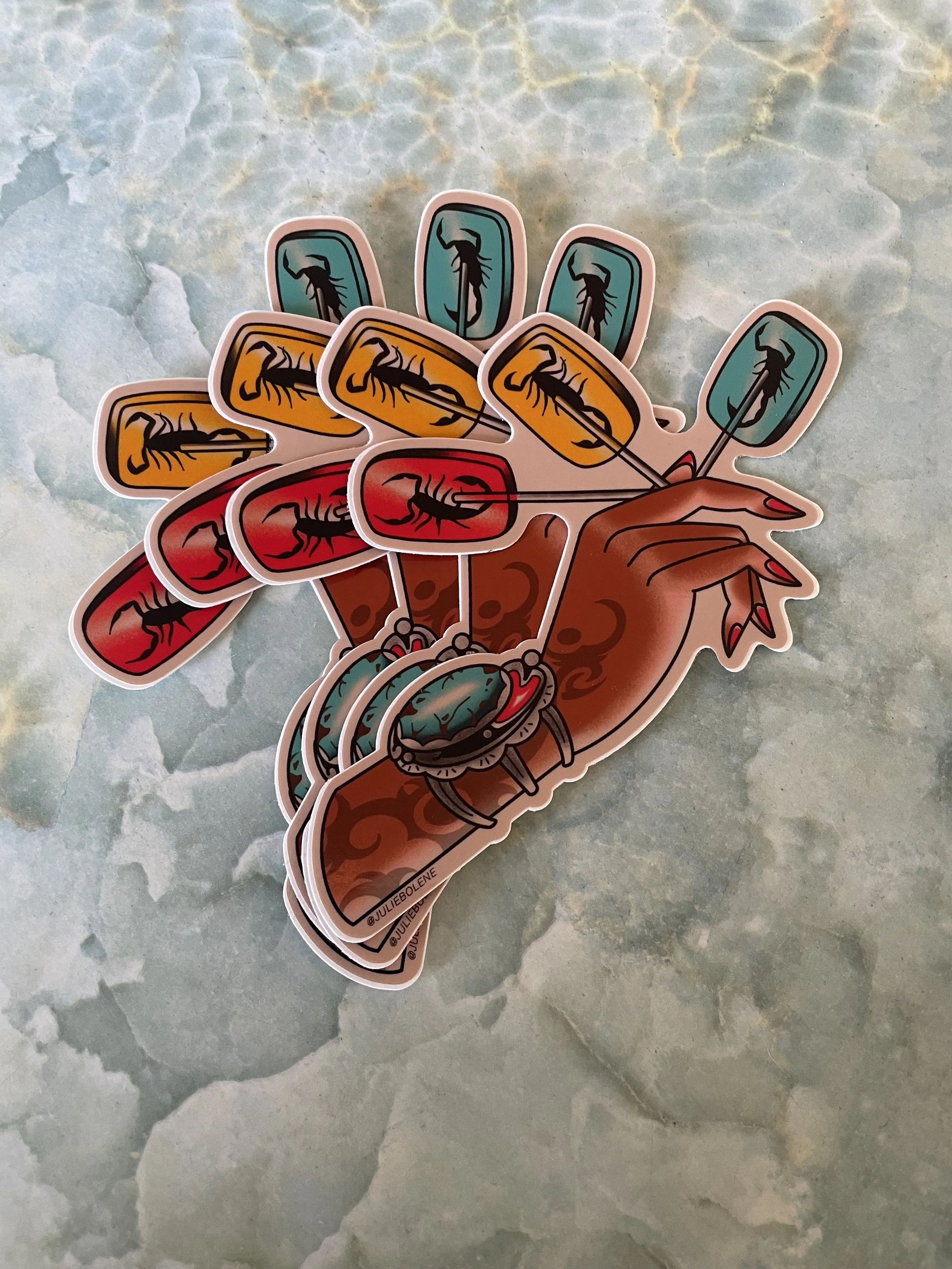 Scorpion Pop Sticker 5”