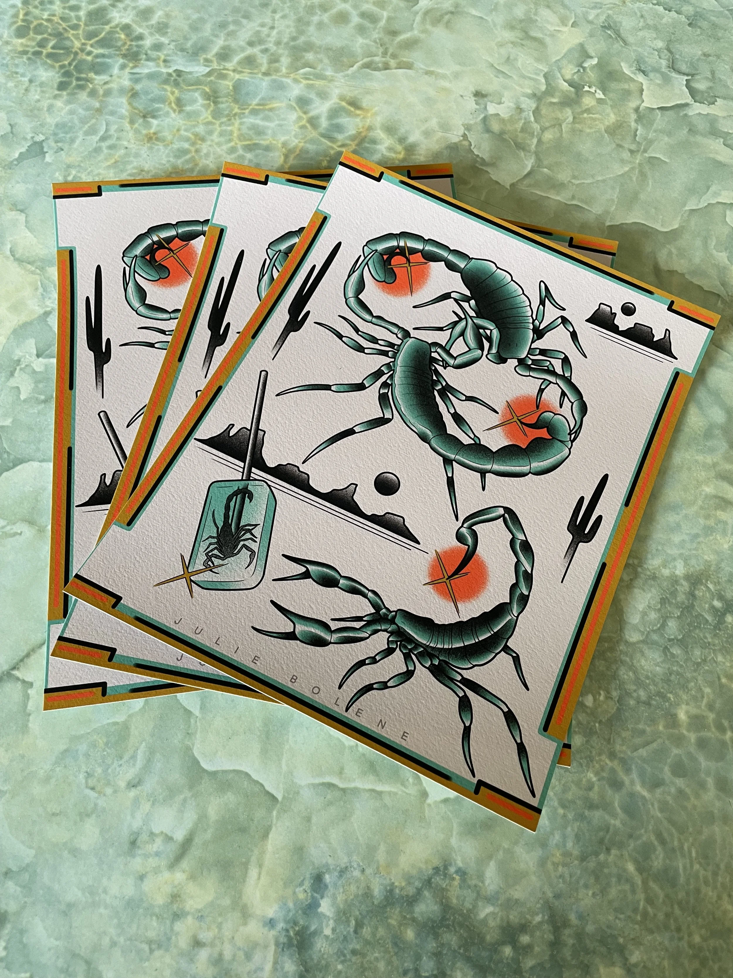Scorpions Print 8x10
