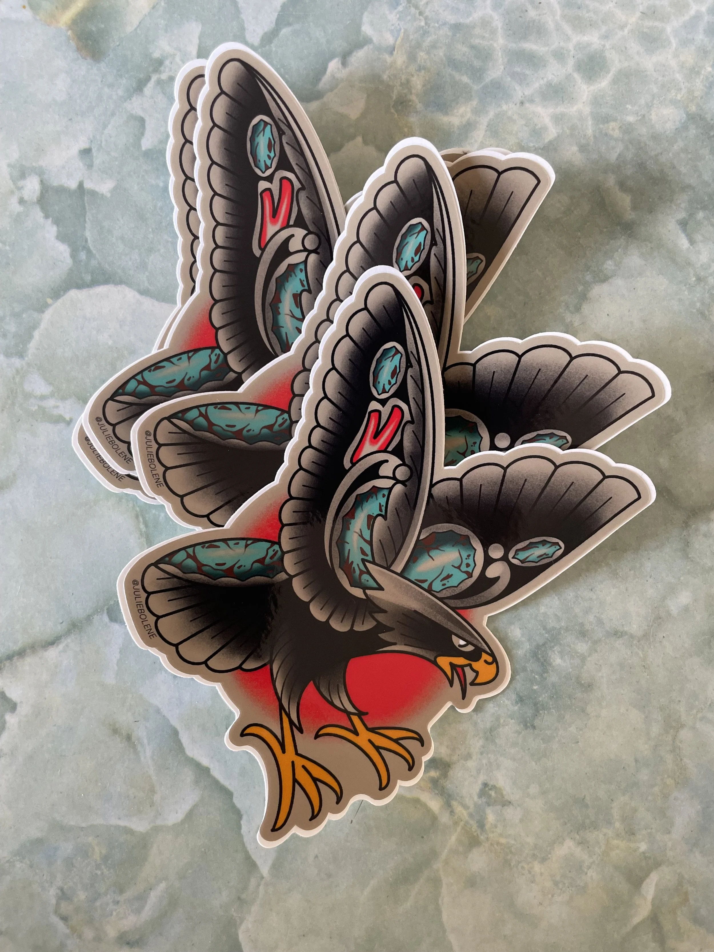 Concho Eagle Sticker 4”