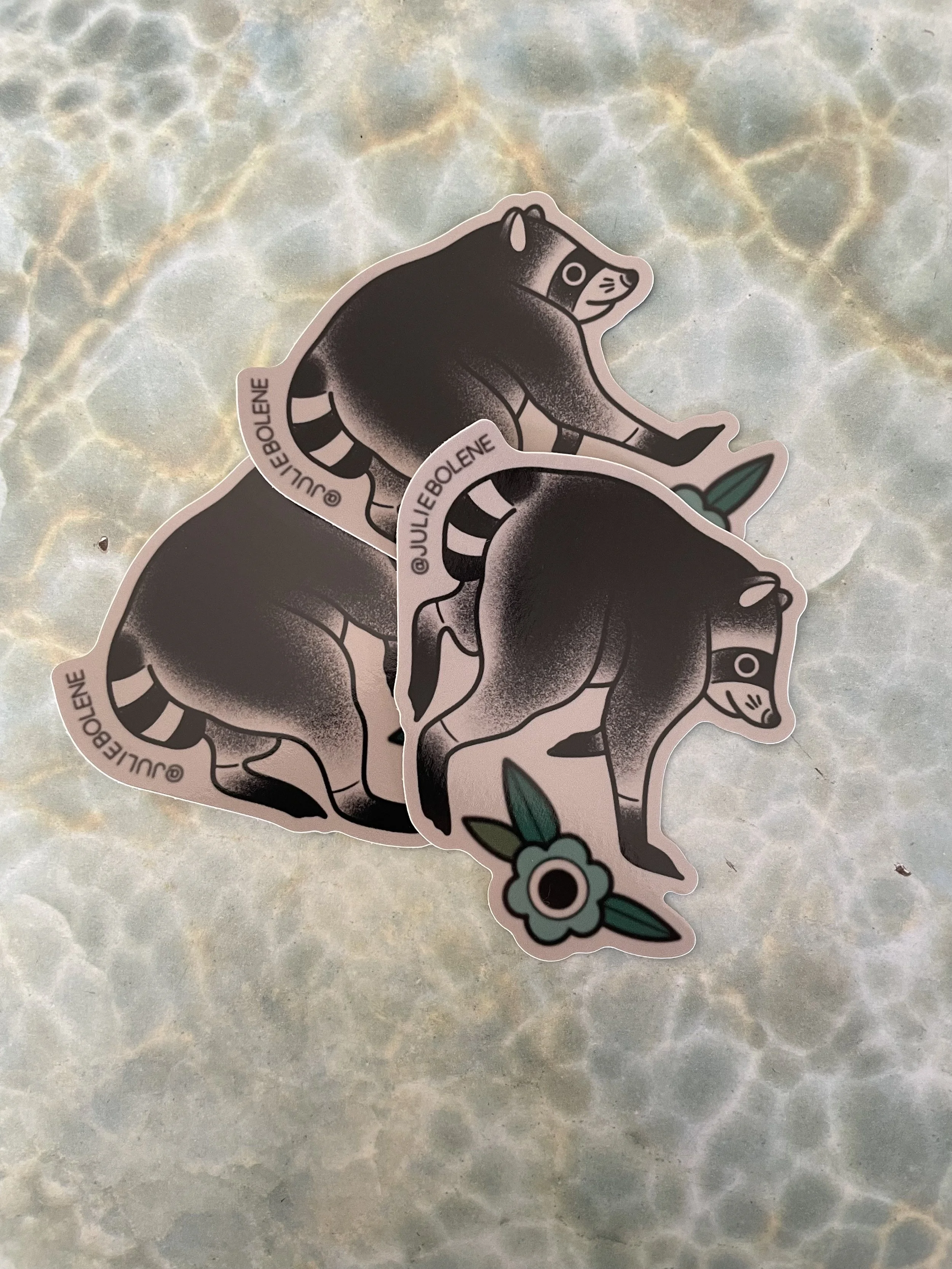 Jimothy Blue Flower Sticker 3''