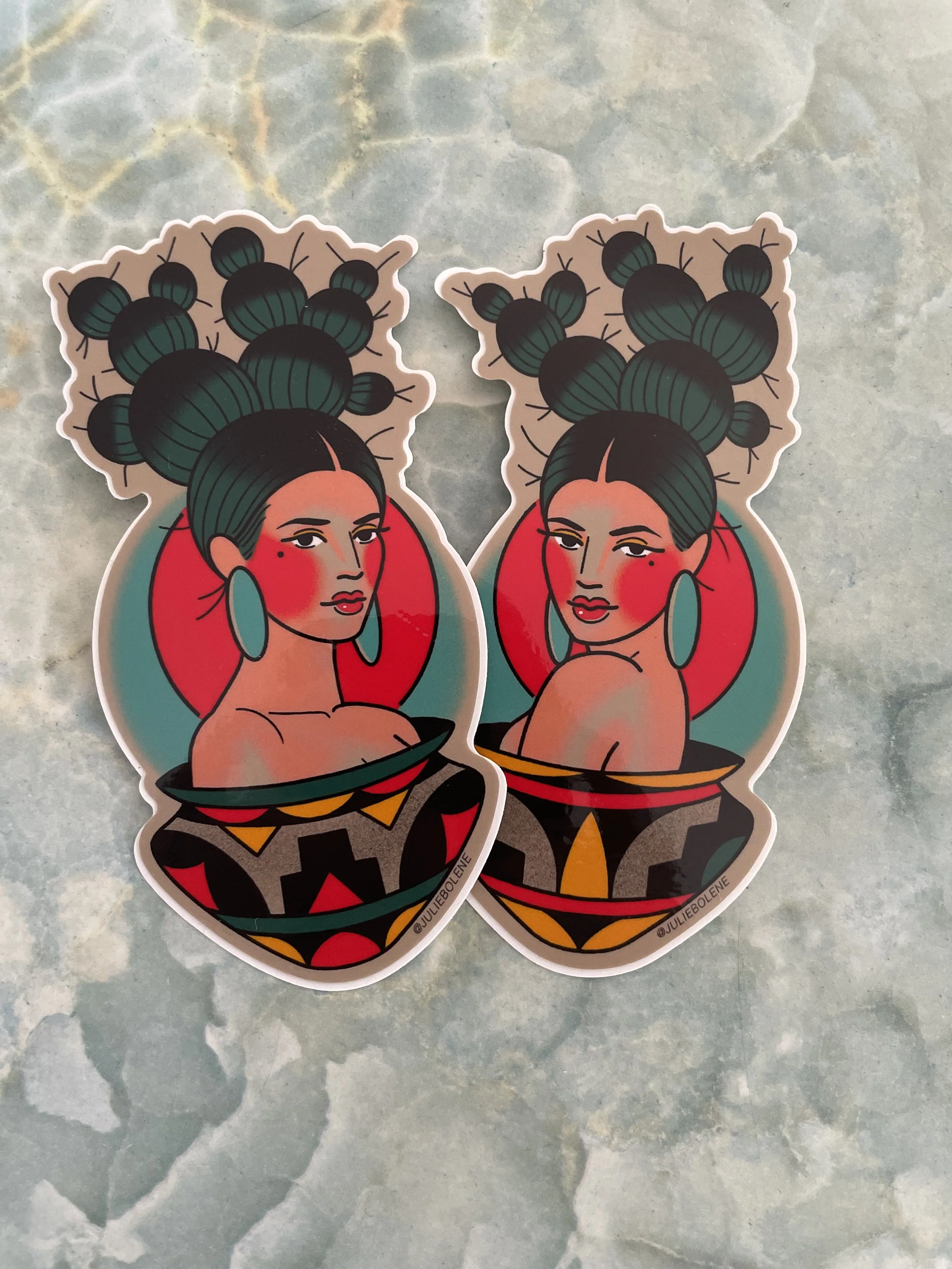 Cactus Babe Sticker Set 5”