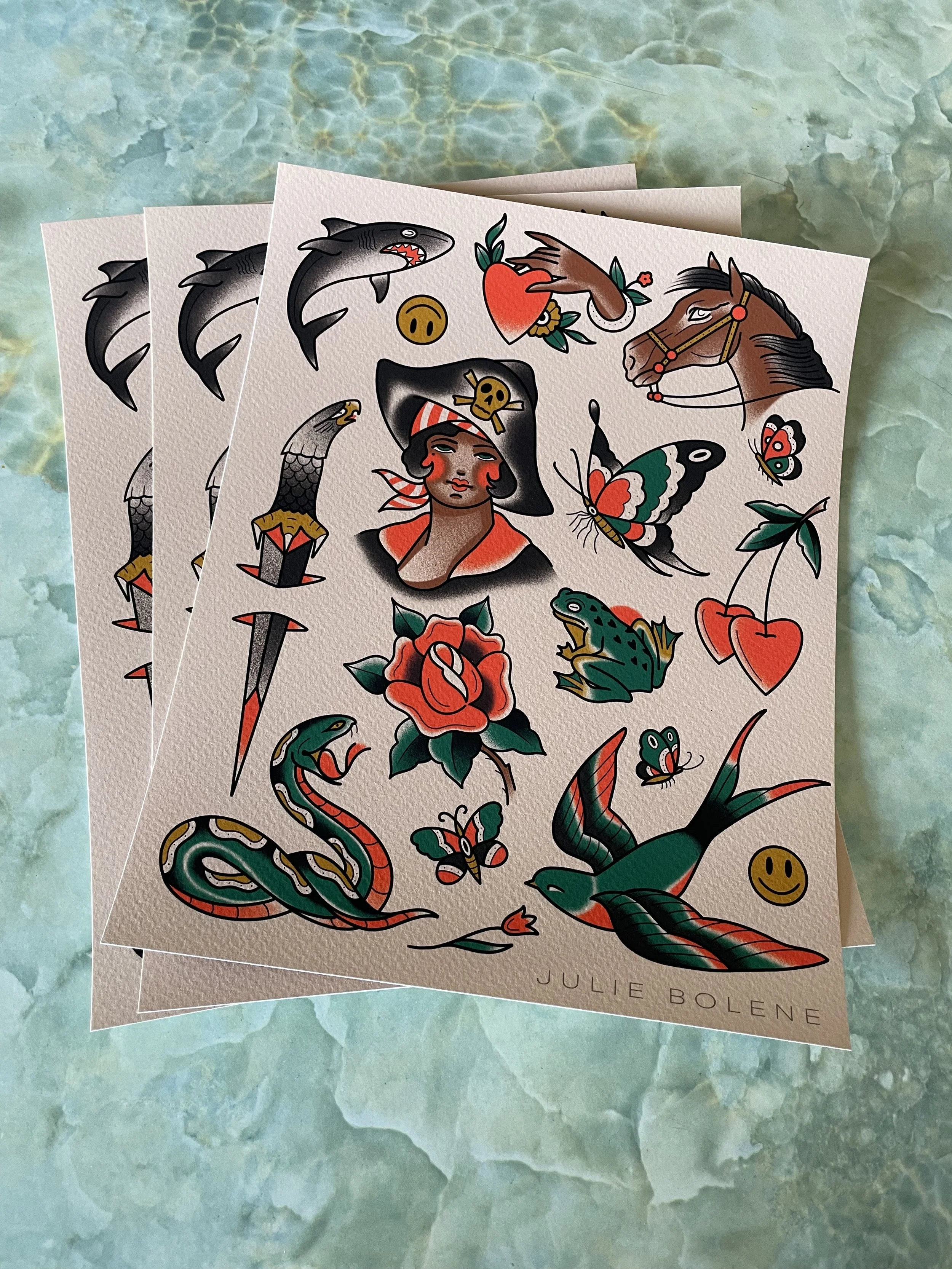 Pirate Tat Flash 8x10