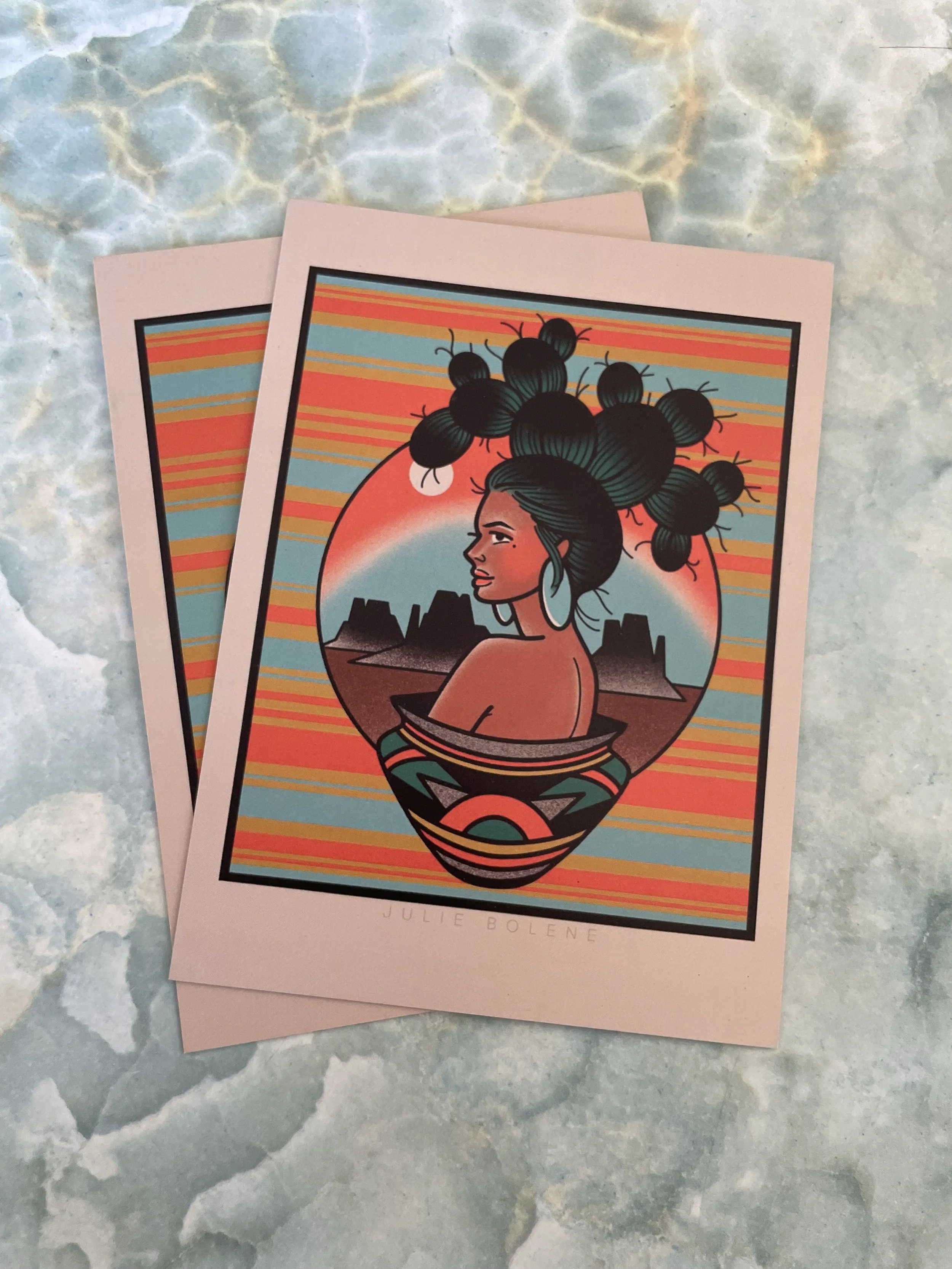 Cactus Babe Magnets 5”