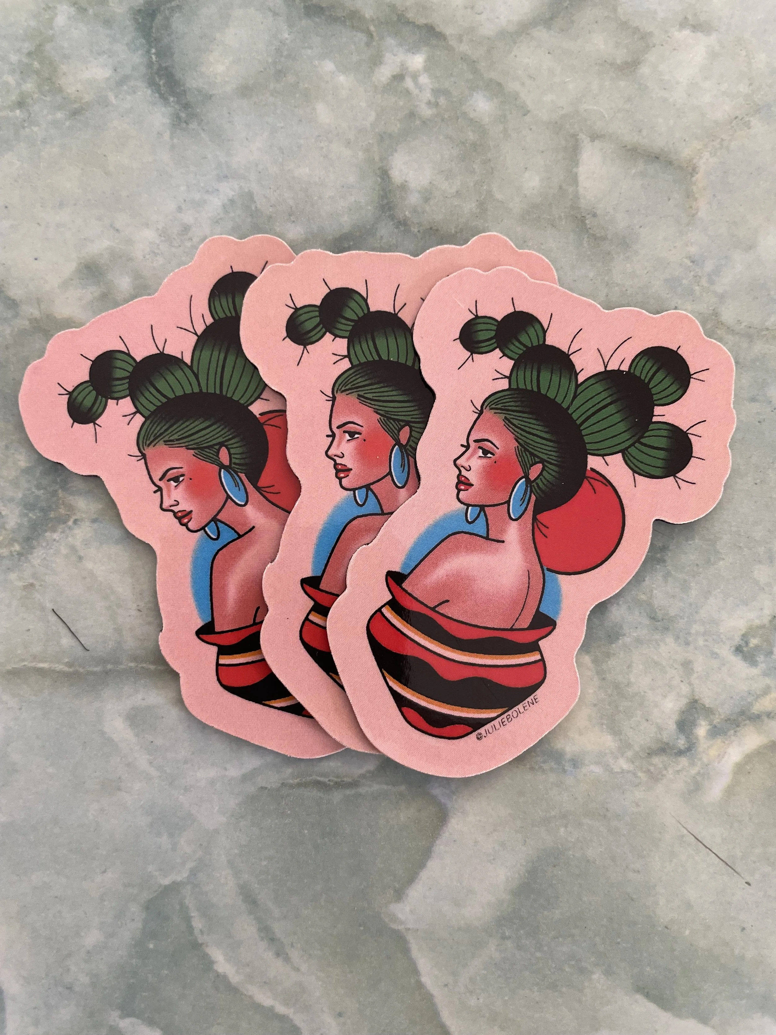 Cactus Babe Magnets 1”