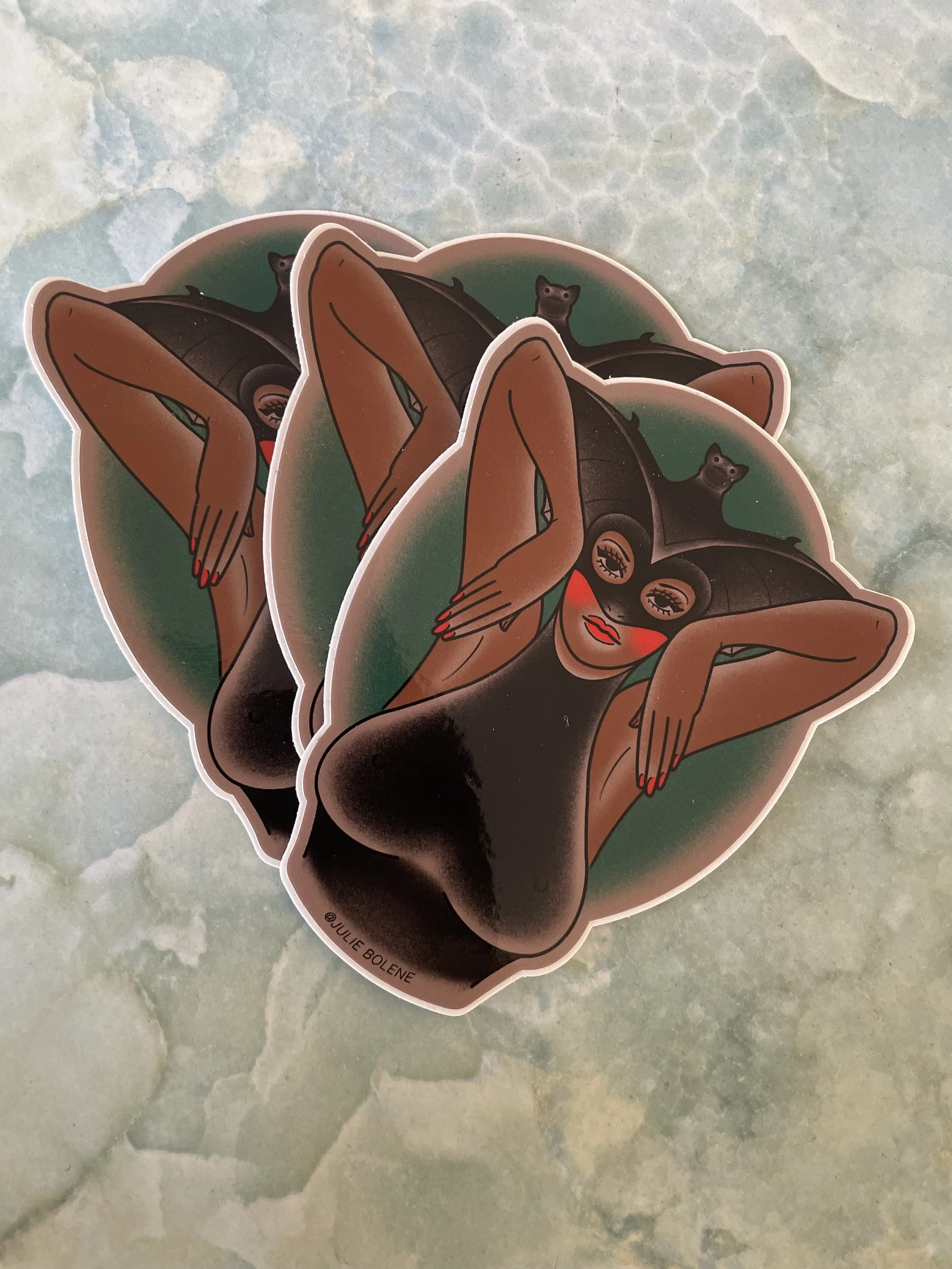 Bat Babe Sticker 3”