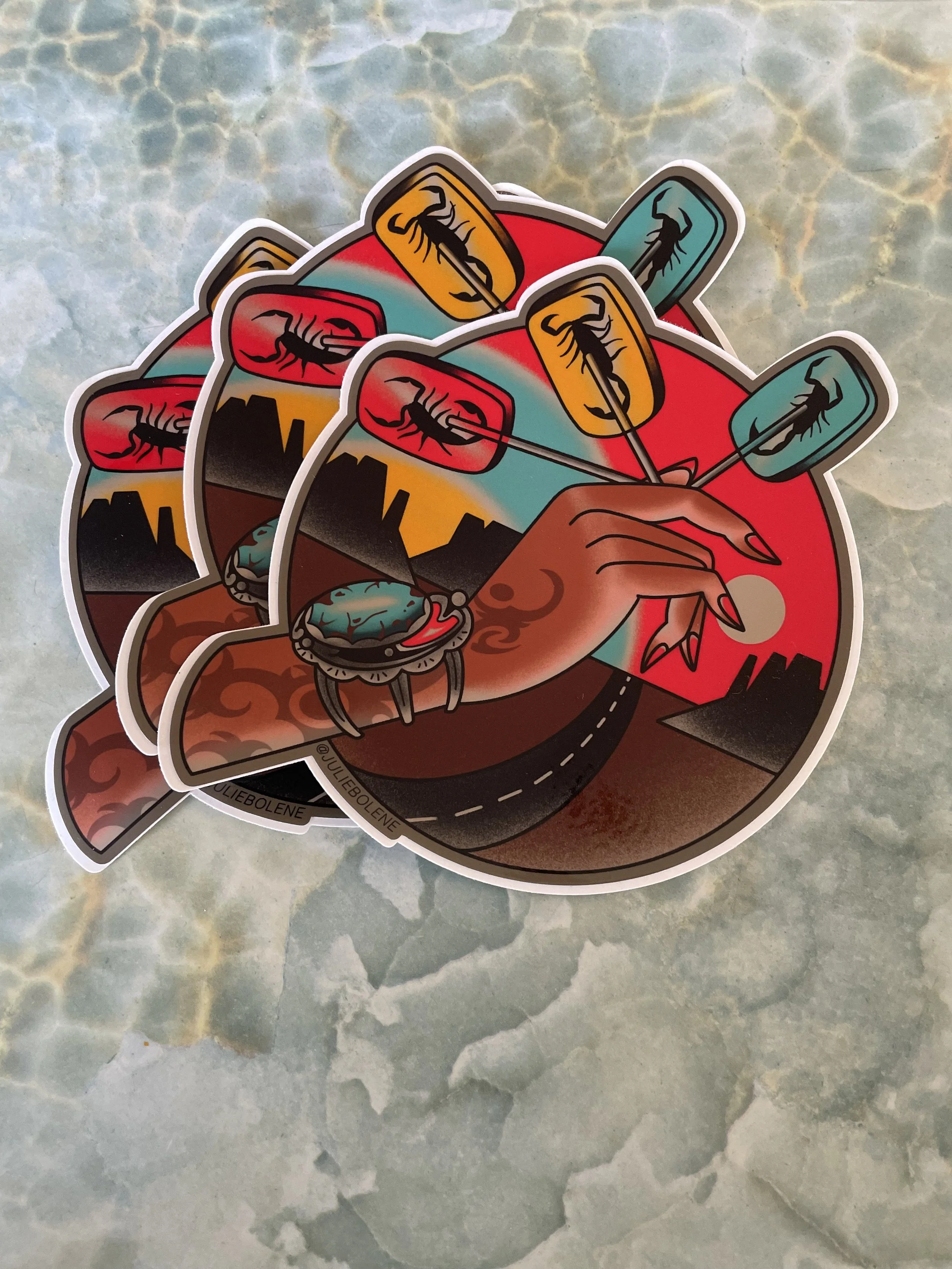 Scorpion Road Trip Sticker 5”