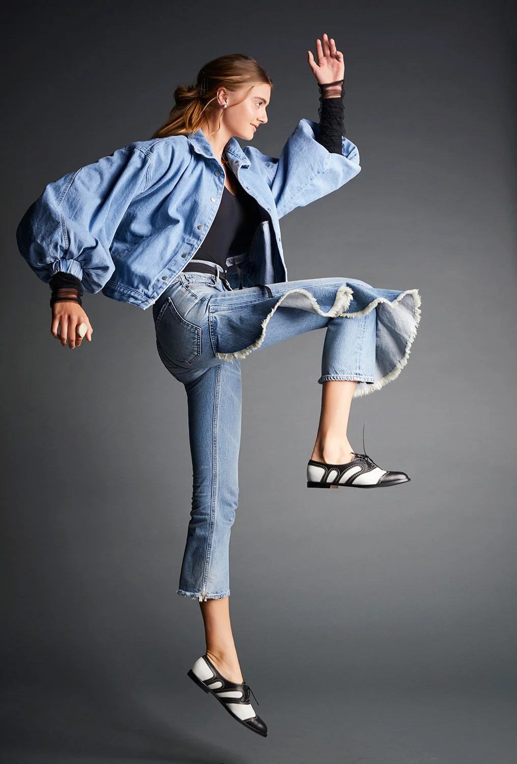 fall denim fashion editorial 2017