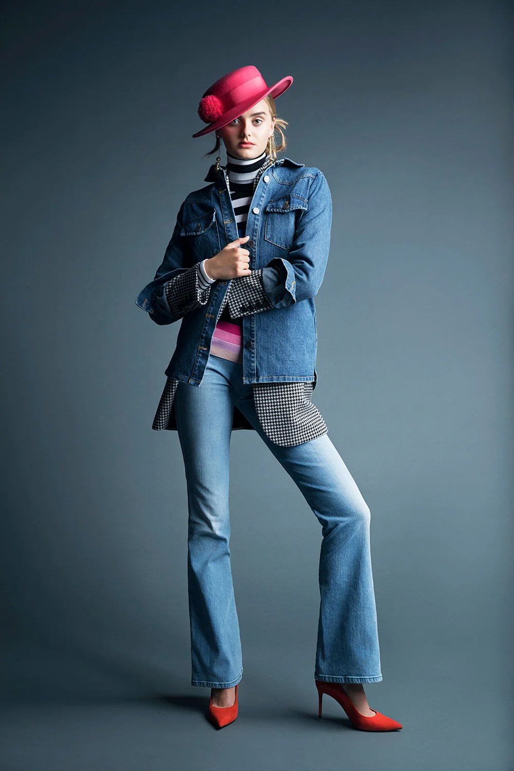 fall denim fashion editorial