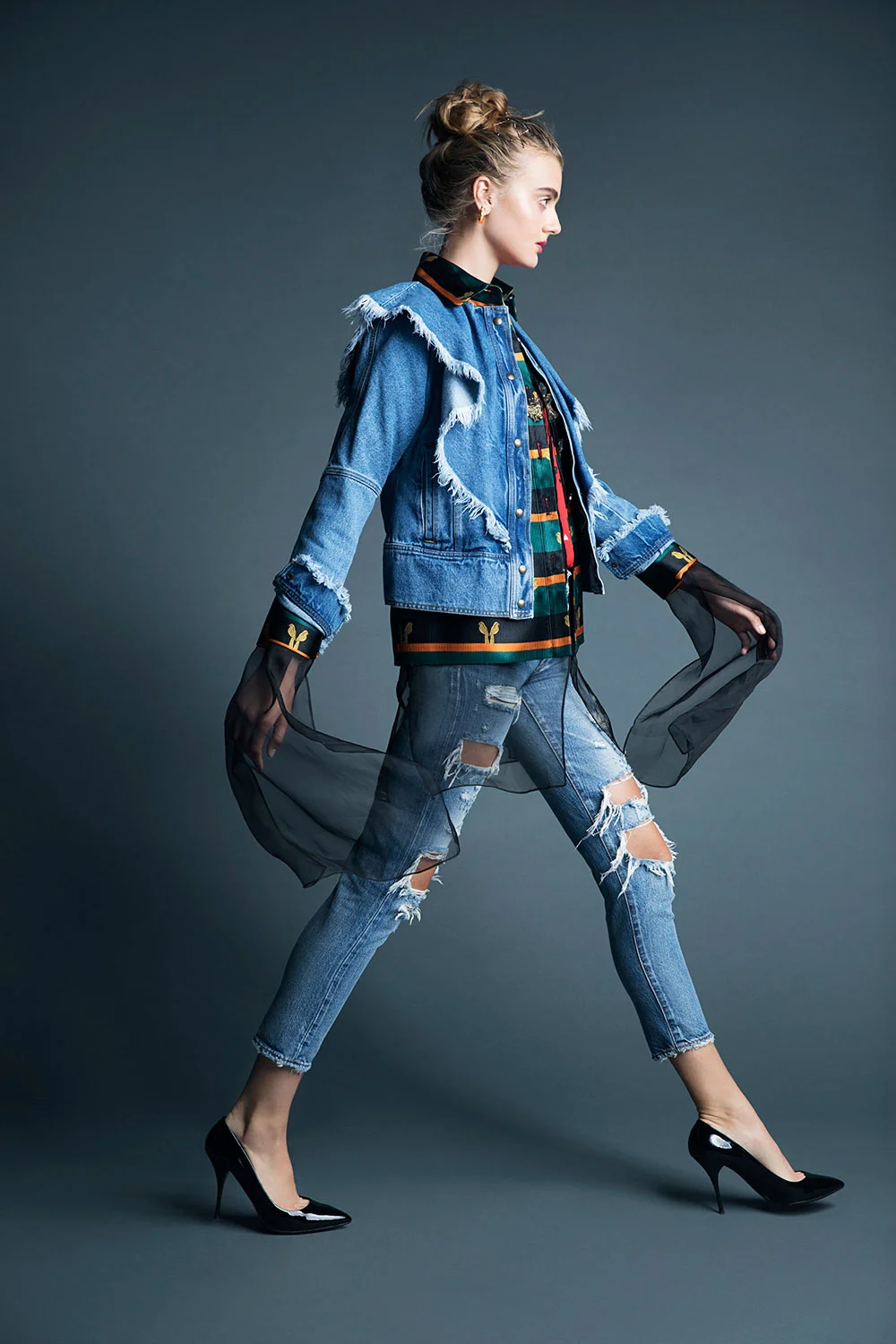 fall denim fashion editorial