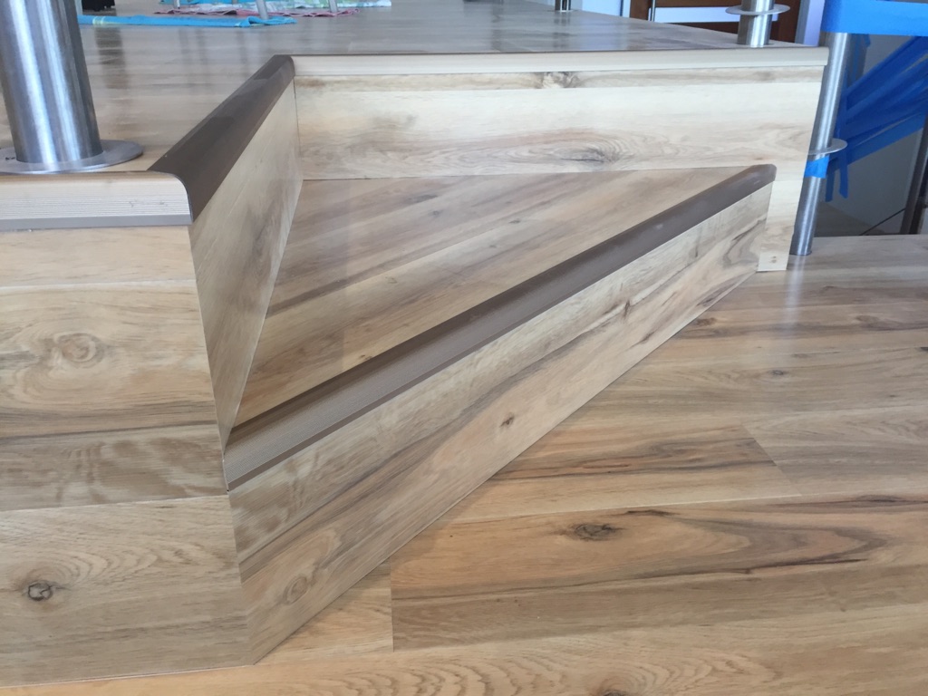 Stairs - tricky installation in European Oak.