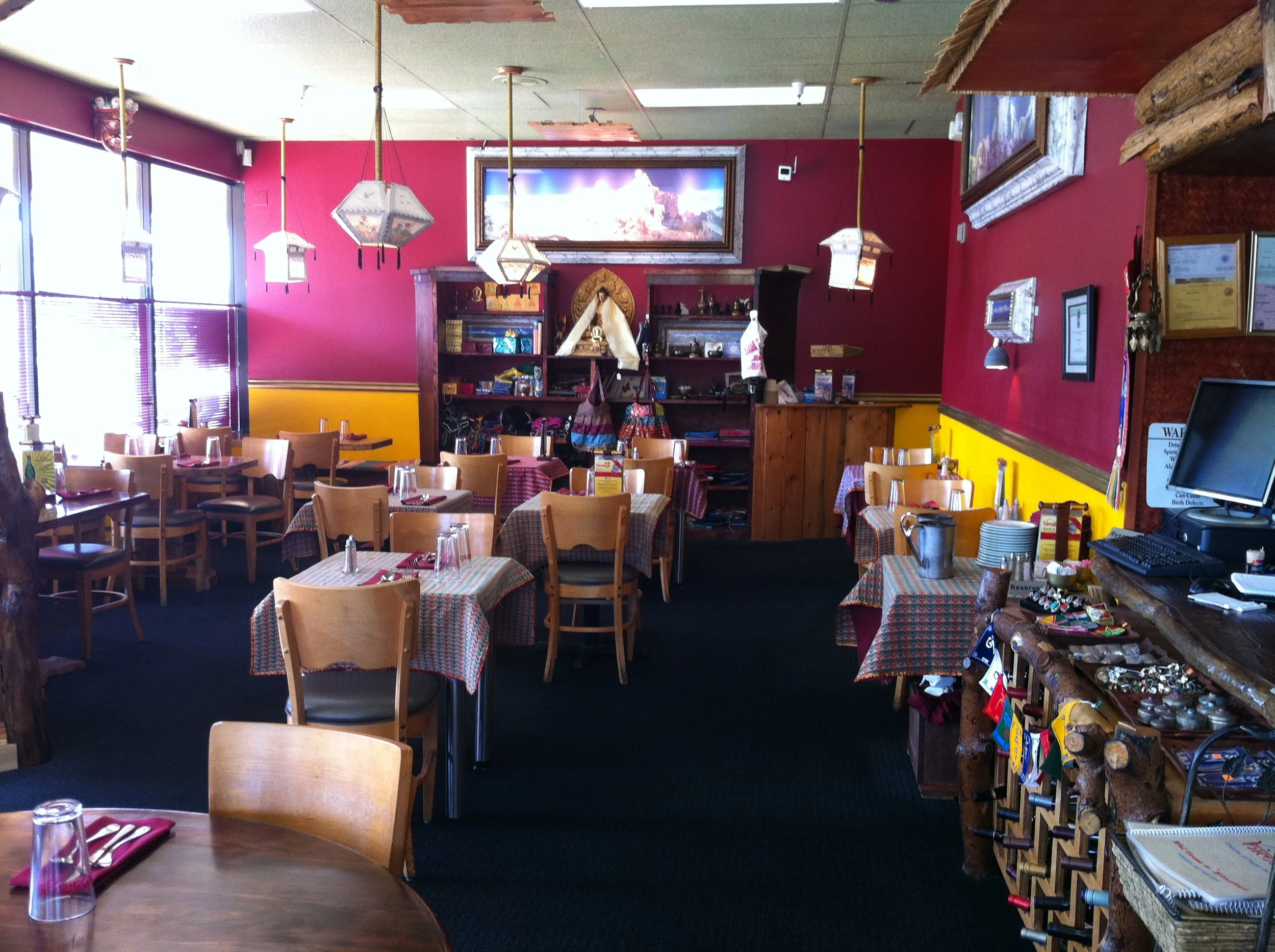 Our Dining Hall can accommodate 49 guest at a time. 