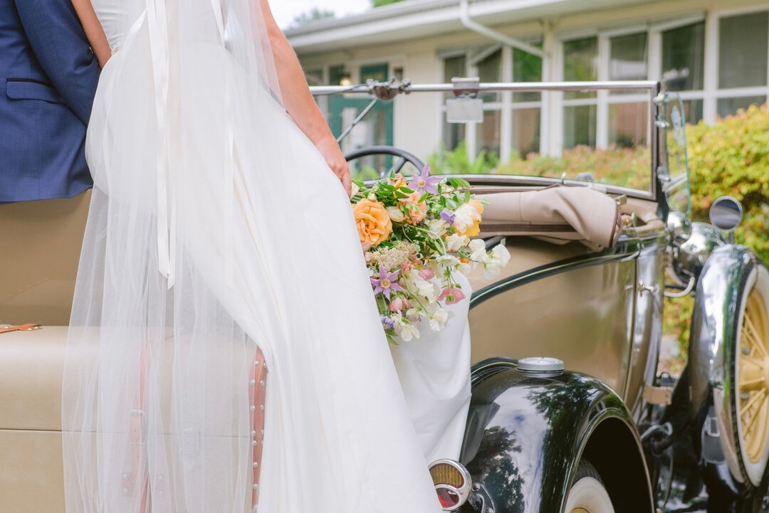 Spring is in bloom. 💐💐💐​​​​​​​​​
Still swooning over this epic send off. Check our Reels to see what the big &lsquo;DEAL&rsquo; is with this couples epic wedding highlights.