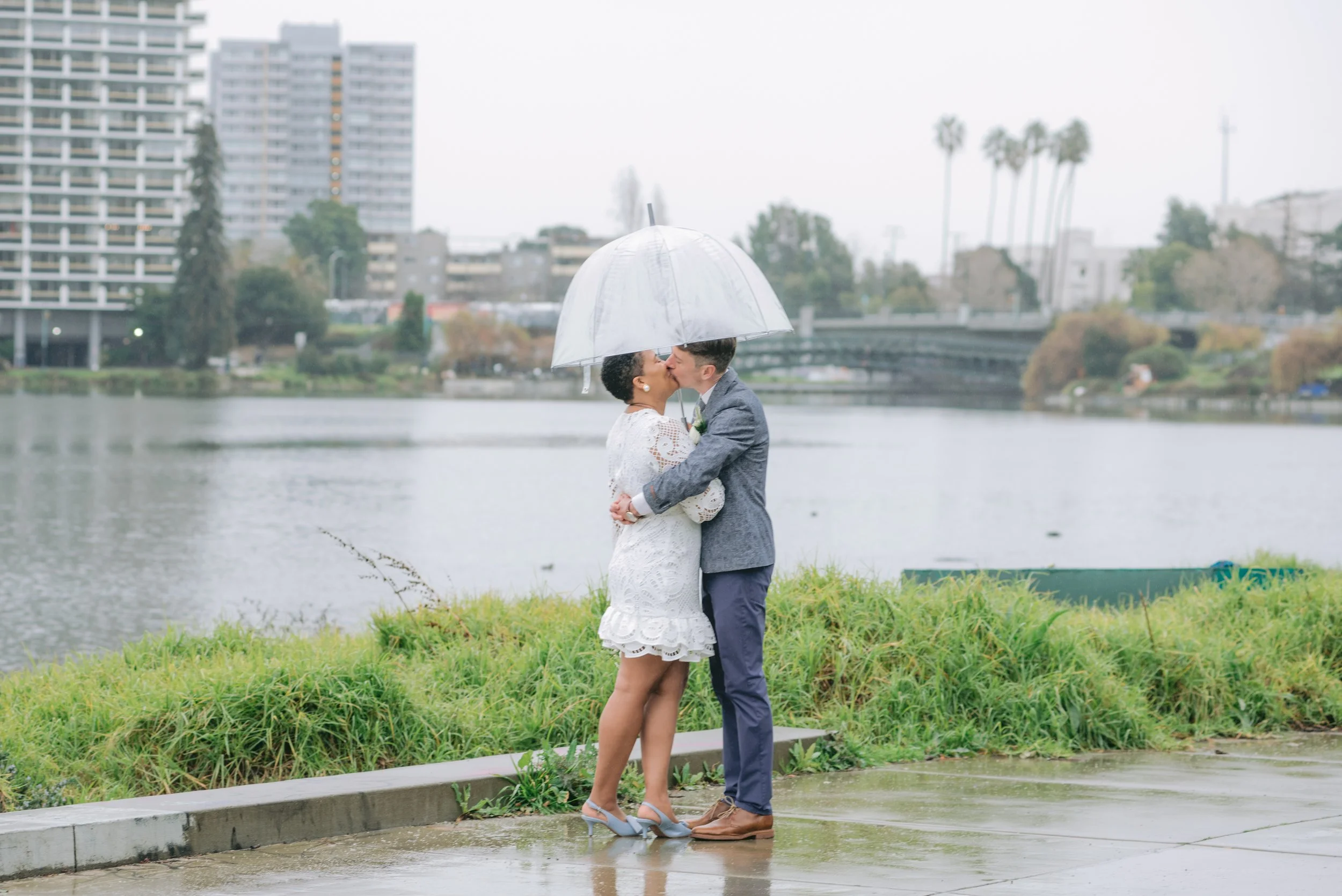 Lake Merritt Engagement Session | Rain of Love