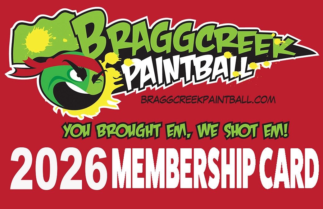 Have you picked up your 2026 membership yet. Early bird special still going on! 
 
  https://braggcreekpaintball.com/
 

 

#braggcreek #yyc #calgary #alberta #canada