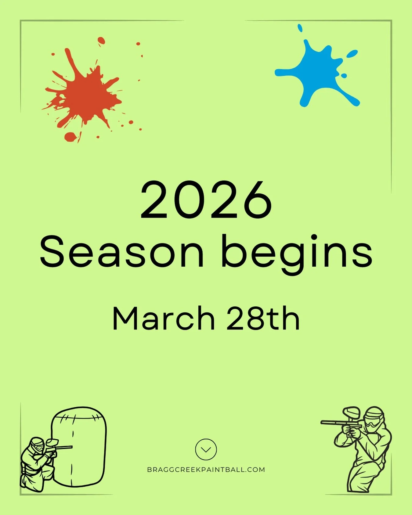 Opening date for the 2026 season is March 28th!