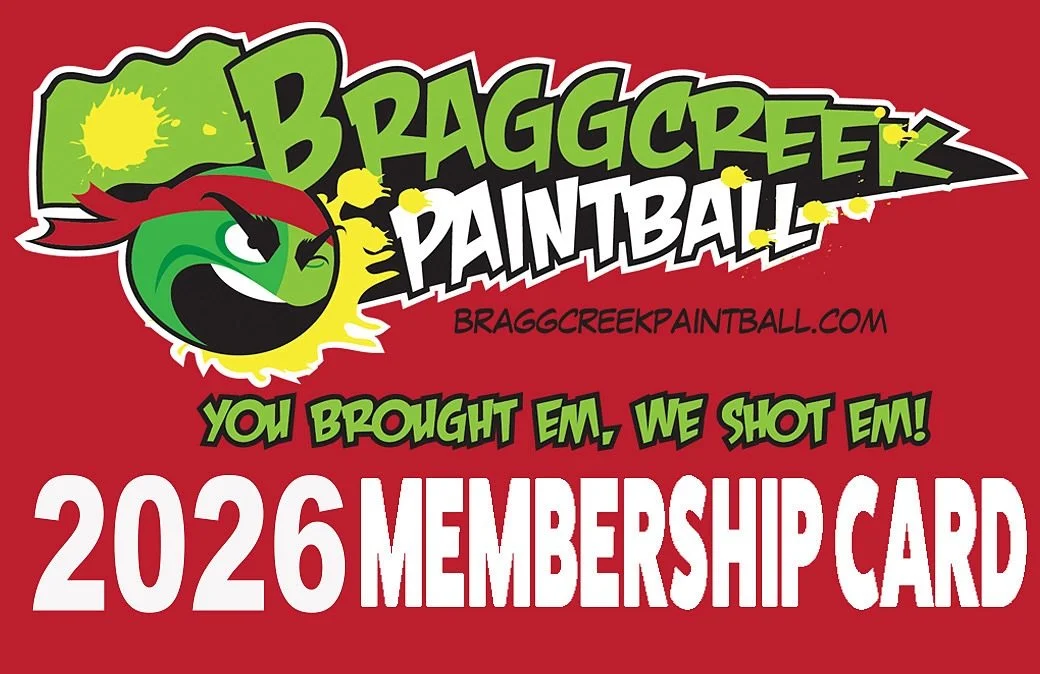 Early bird new membership pricing still available! Buy before the end of the month and save money. 
 
 
 
https://braggcreekpaintball.com/online-store/memberships
 

#braggcreek #yyc #calgary #alberta #paintball