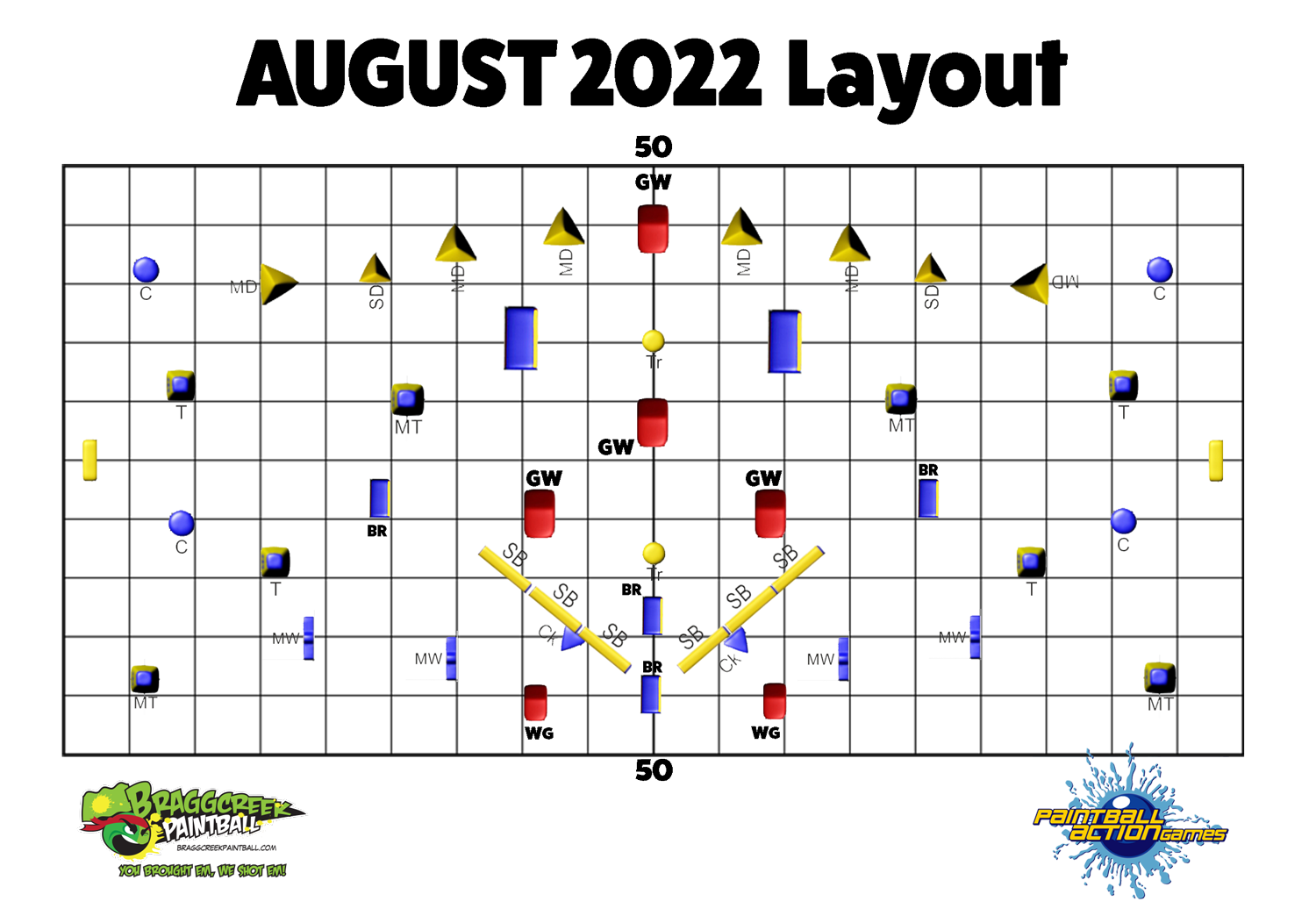 Speedball Paintball Field Layout