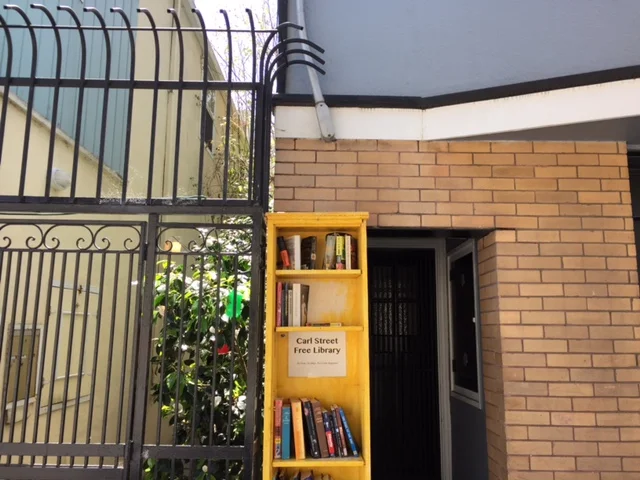An adorable Free Library down the street. Gotta love Cole Valley!